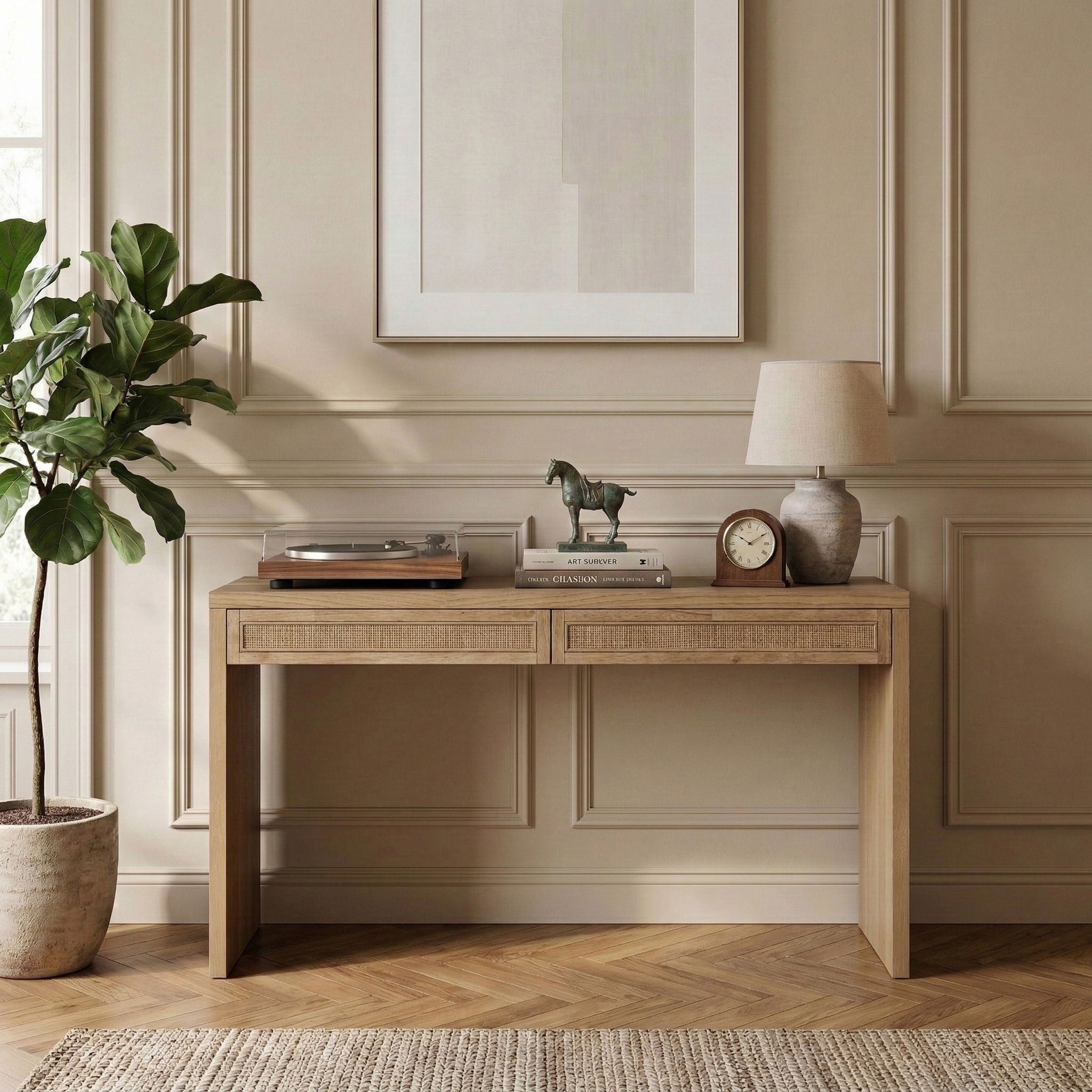 Avro - Solid Wood And Oak Veneer Desk - Urban Living Furniture (Los Angeles, CA)