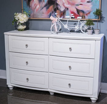 Kozlani - White - Six Drawer Dresser - Urban Living Furniture (Los Angeles, CA)