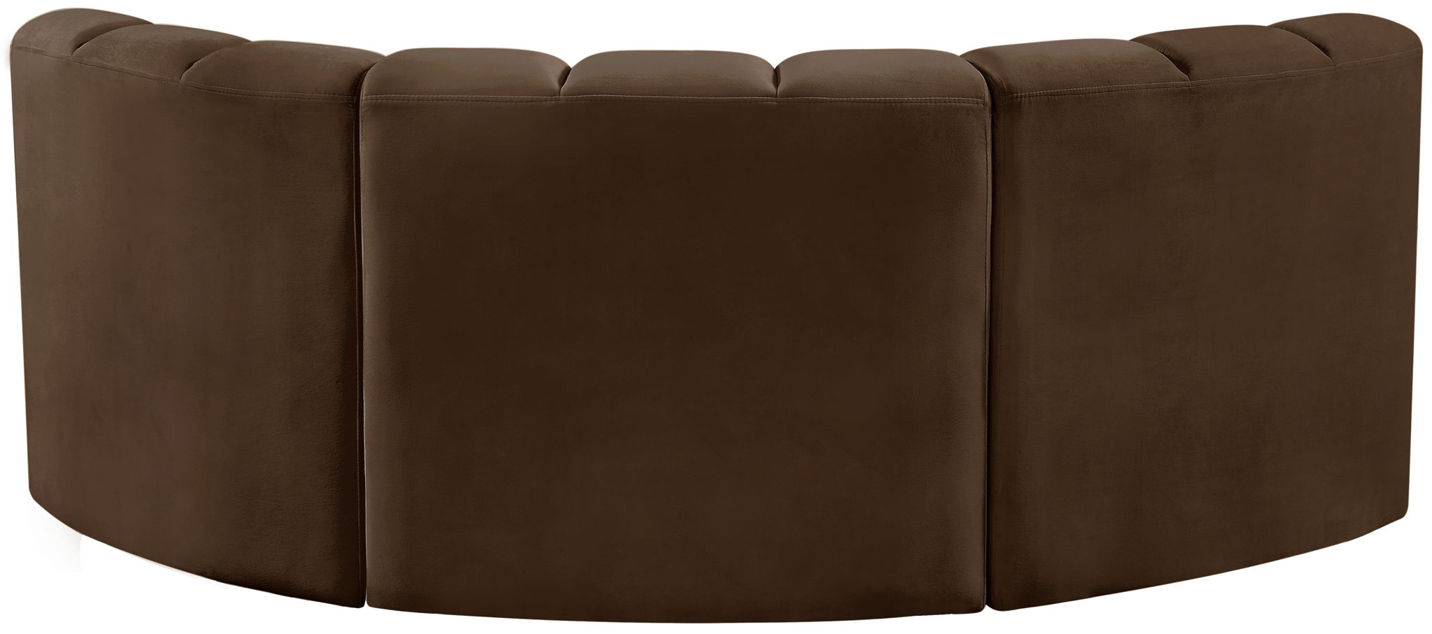 Arc - Velvet 3 Piece Modular U-Shaped Sofa