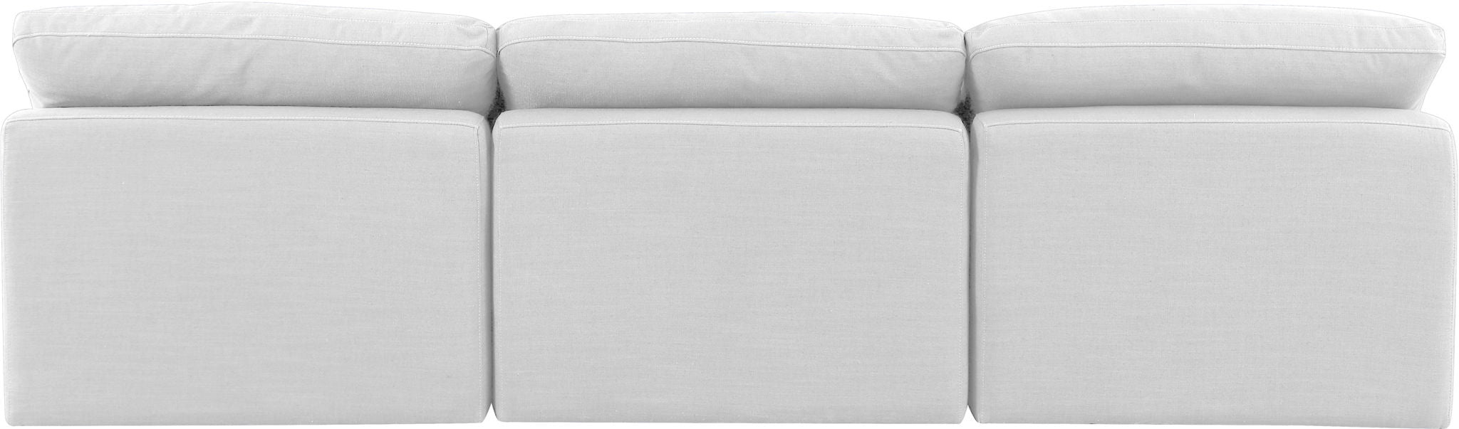 Indulge - Linen 3 Piece Modular Armless Sofa - White - Urban Living Furniture (Los Angeles, CA)