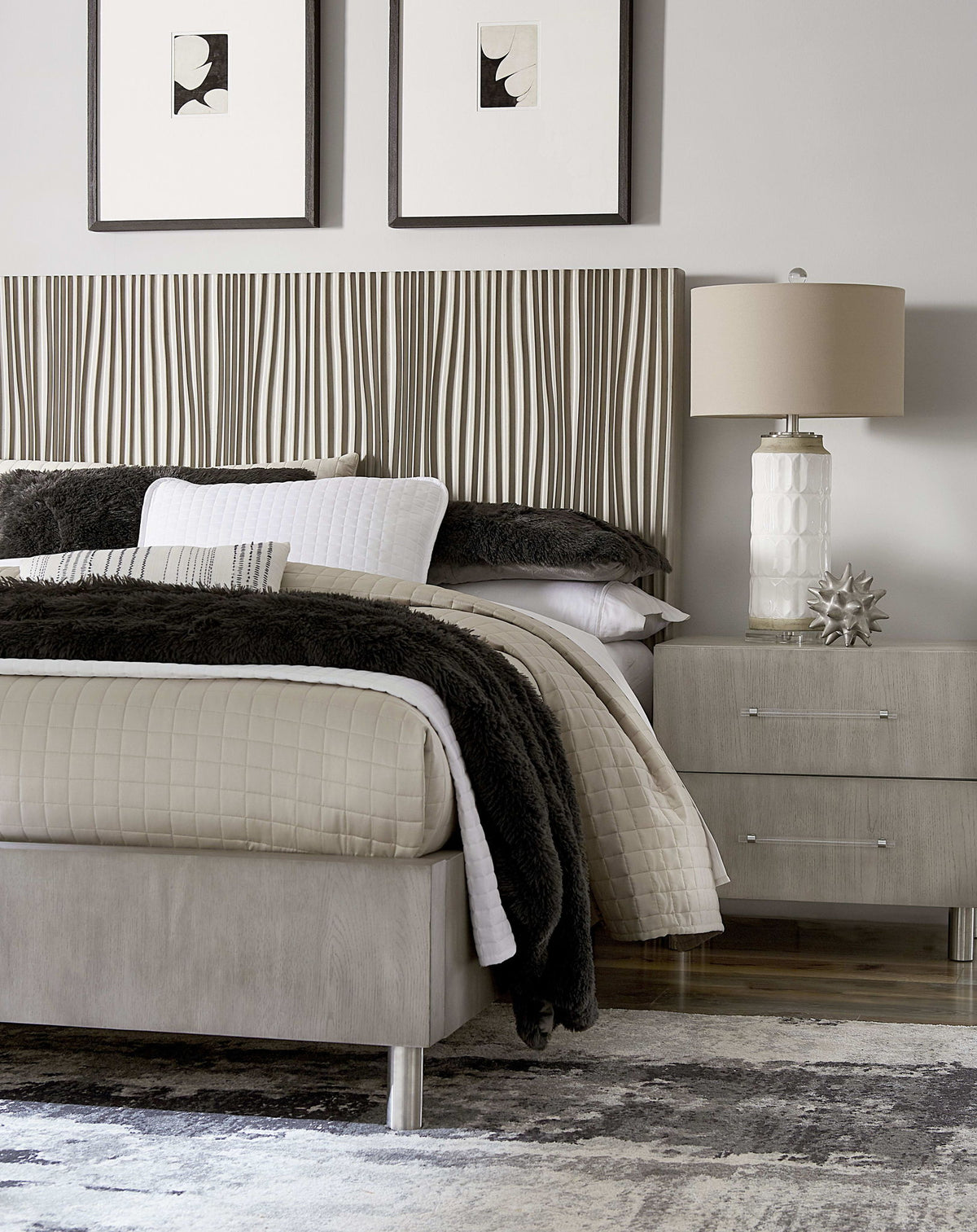 Argento - Nightstand - Misty Gray