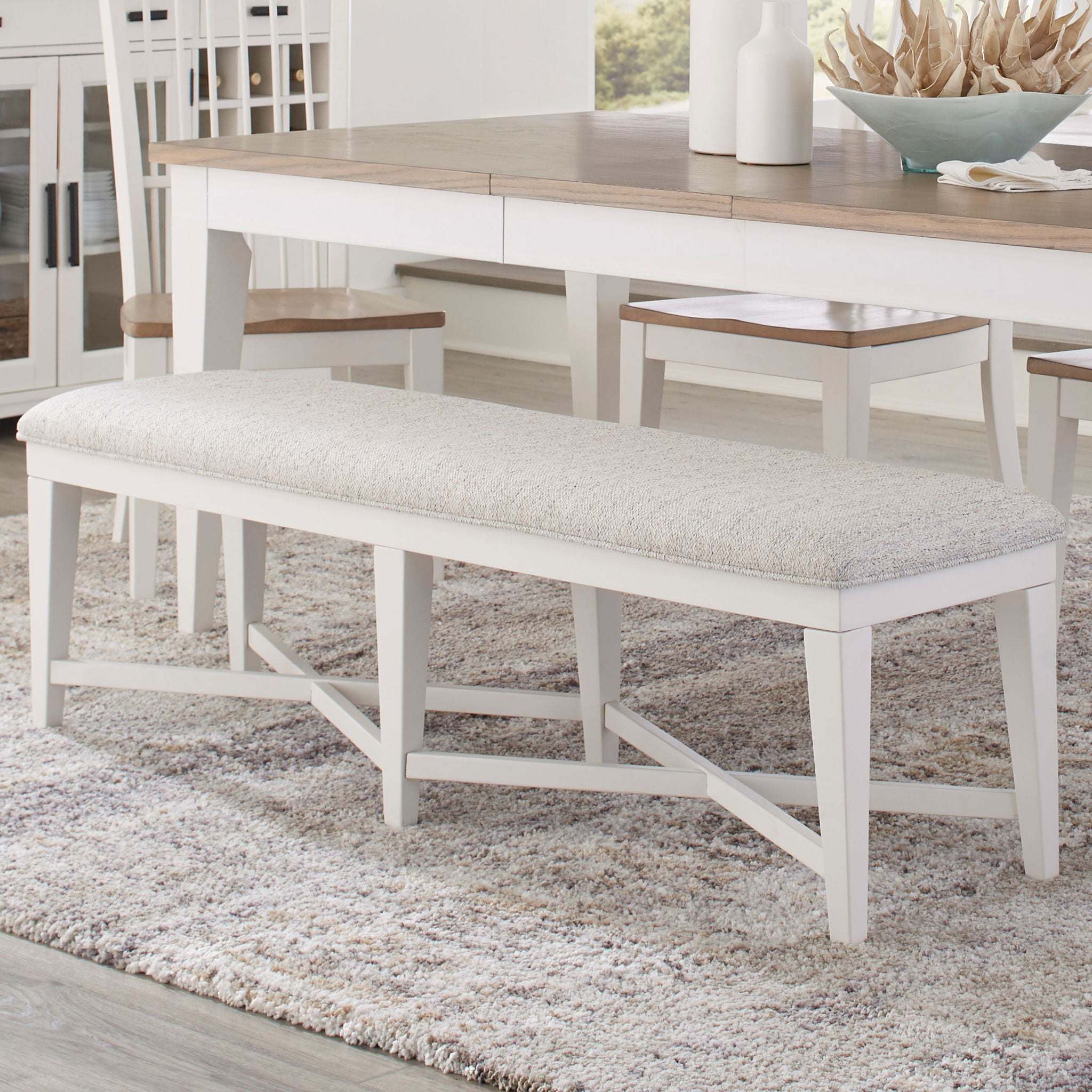 Americana Modern Dining - Upholstered Bench - Cotton - Urban Living Furniture (Los Angeles, CA)