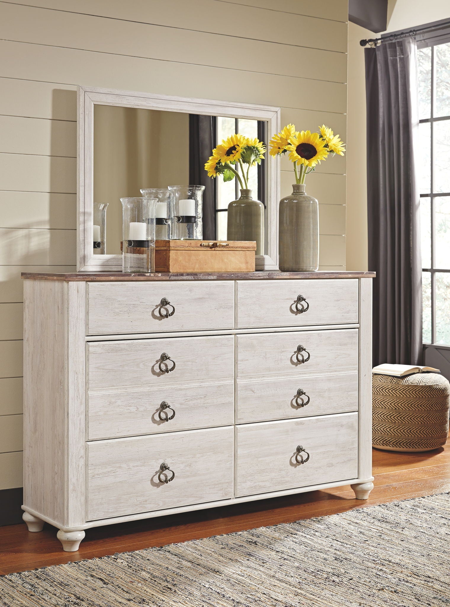 Willowton - Dresser, Mirror - Urban Living Furniture (Los Angeles, CA)