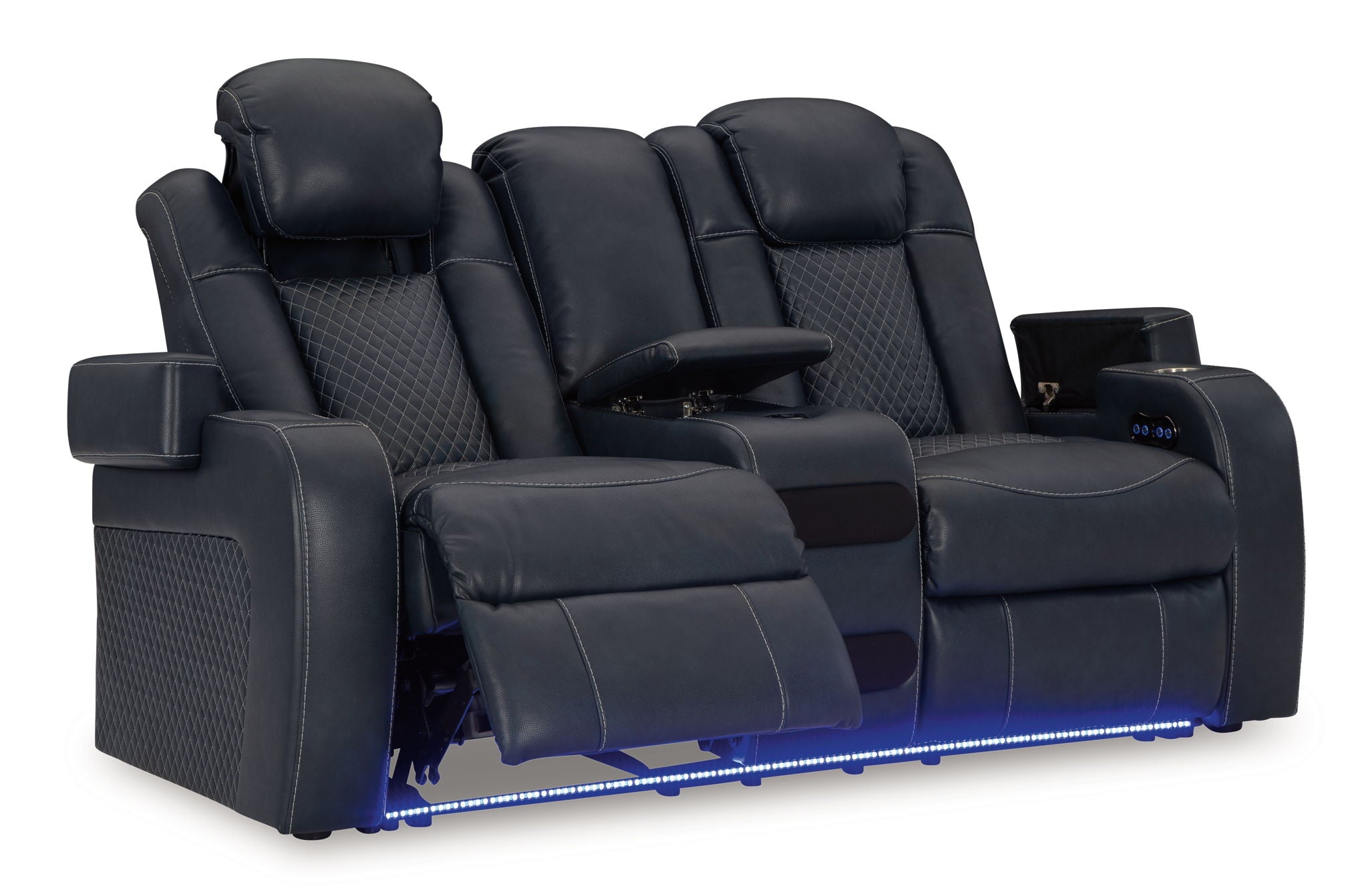 Fyne-dyme - Power Reclining Loveseat With Console/Adj Hdrst - Urban Living Furniture (Los Angeles, CA)