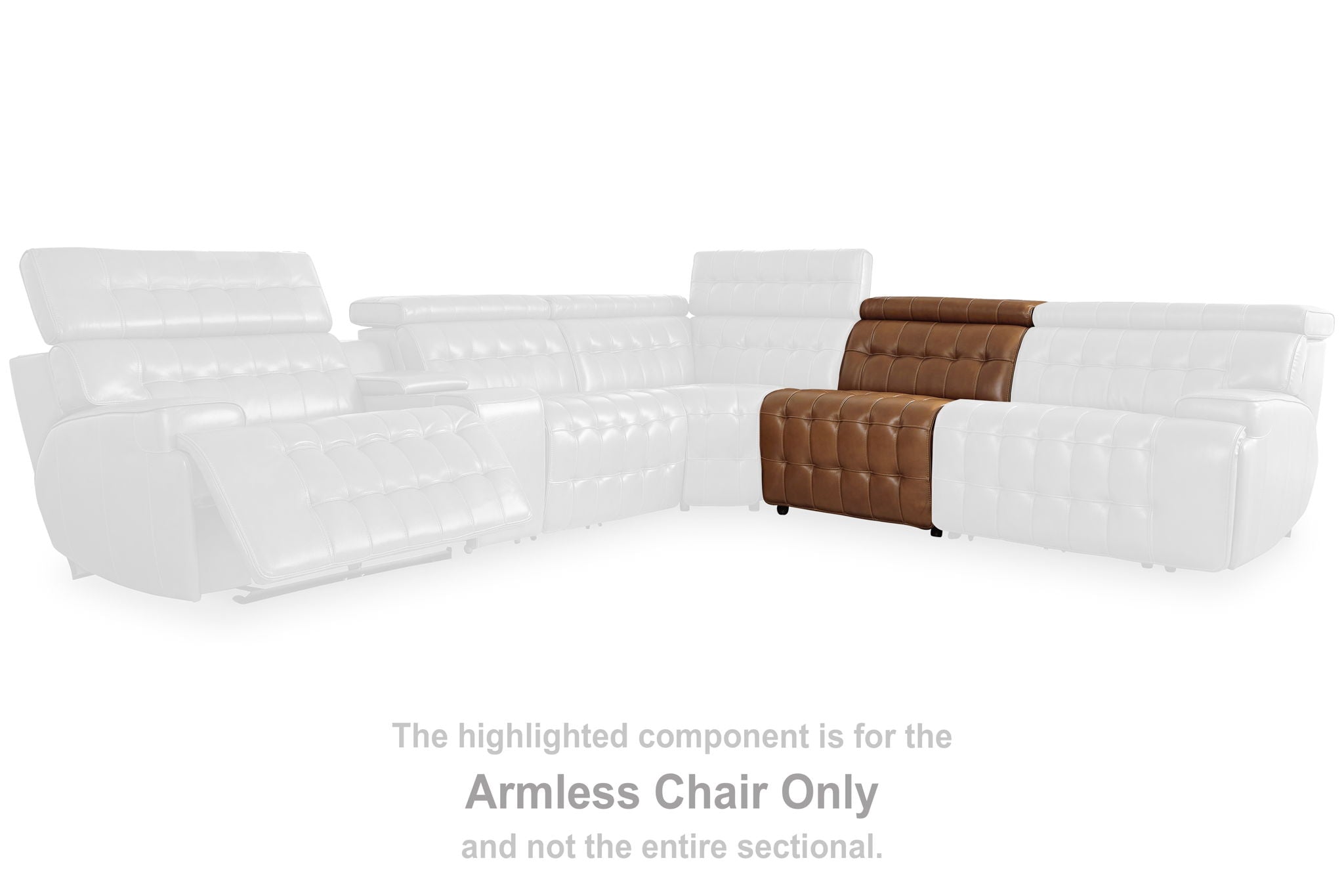 Temmpton - Chocolate - Armless Chair / Manual Headrest - Urban Living Furniture (Los Angeles, CA)