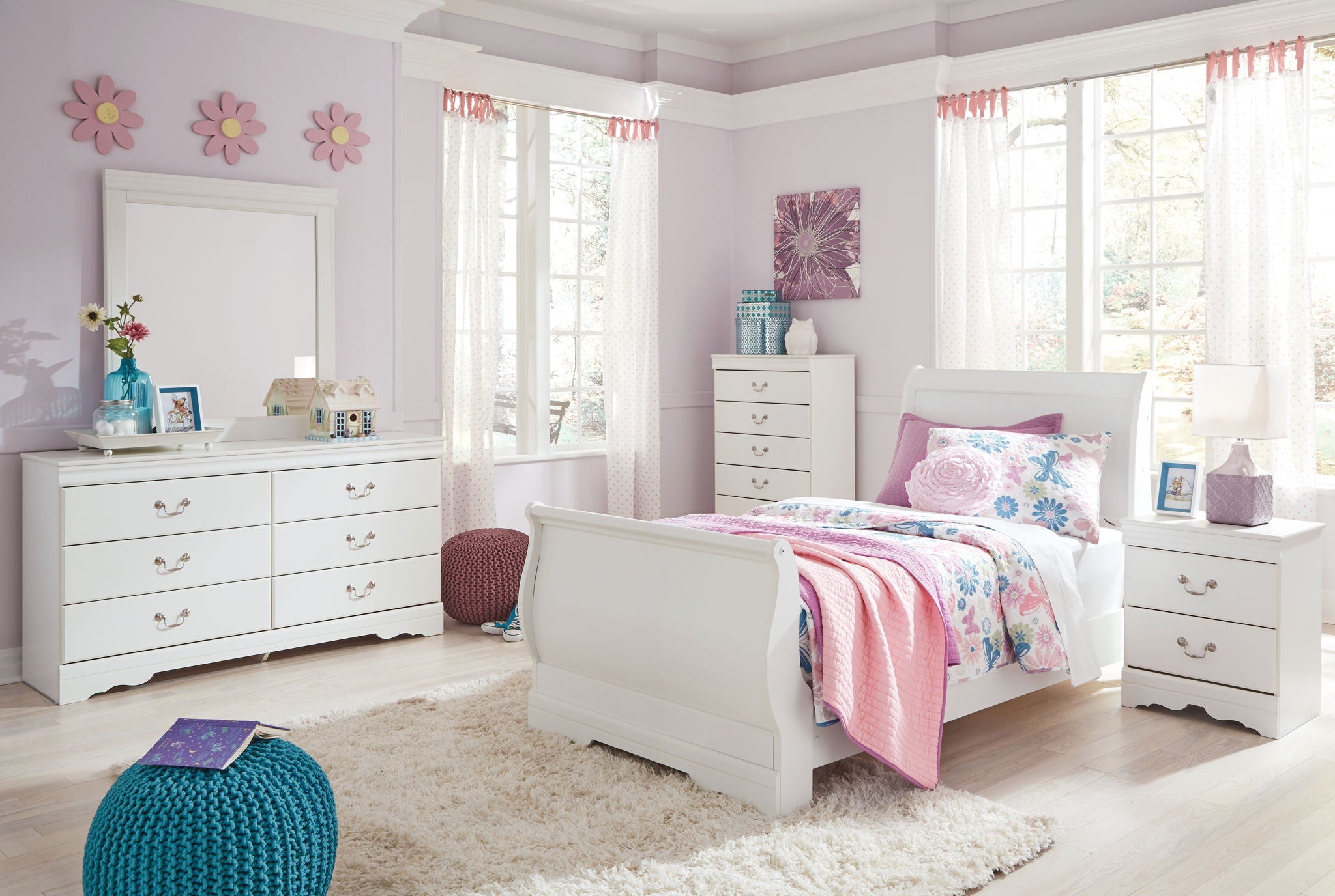 Anarasia - Kids Sleigh Bed Set - Urban Living Furniture (Los Angeles, CA)