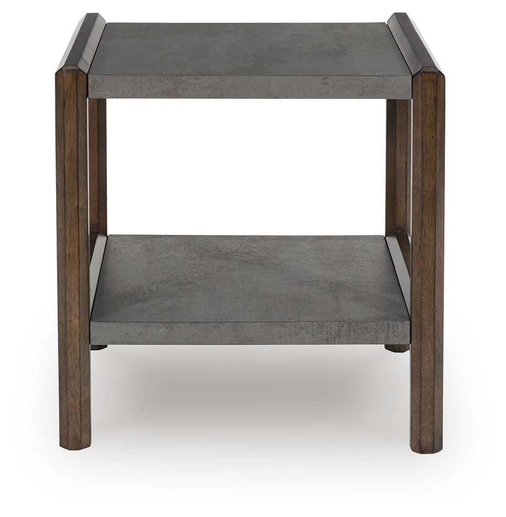 Kallenny - Brown / Gray - Rectangular End Table - Urban Living Furniture (Los Angeles, CA)