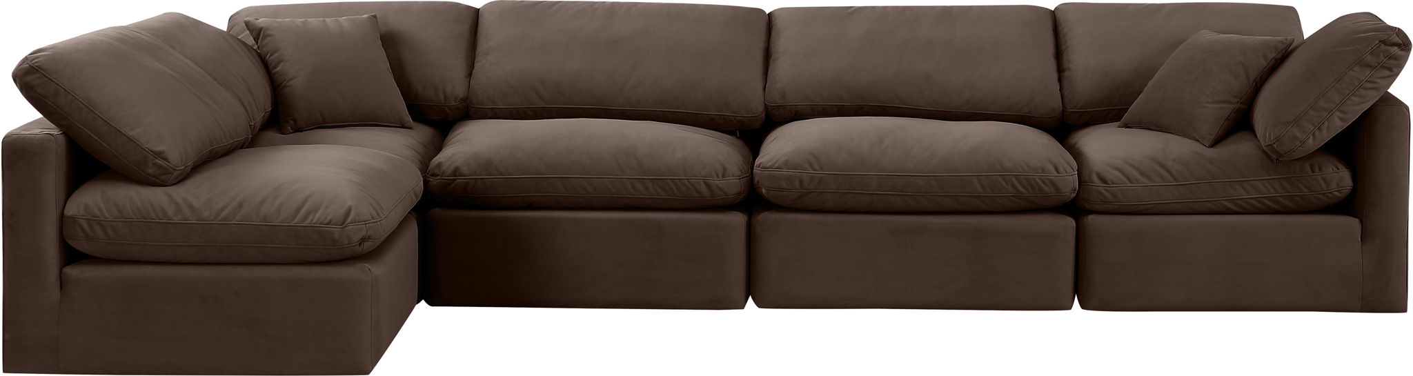 Indulge - Velvet 5 Piece Modular Sectional - Urban Living Furniture (Los Angeles, CA)
