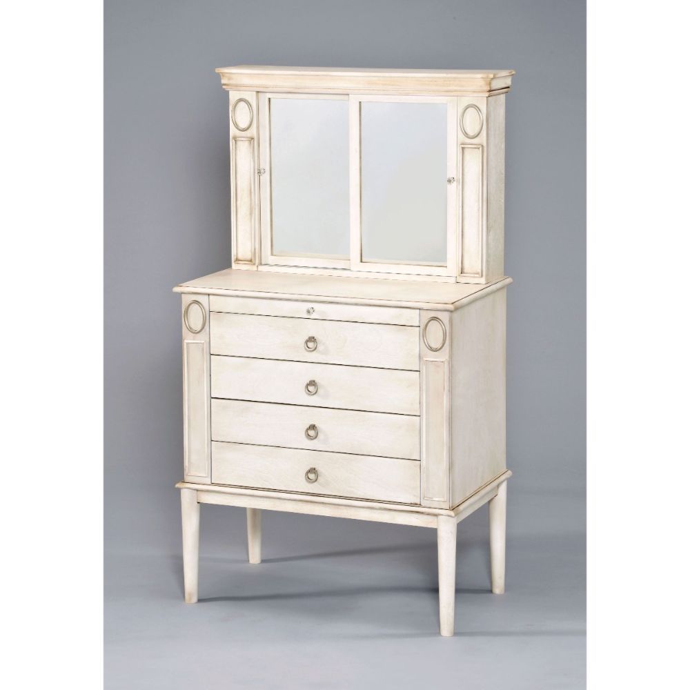 Leven - Jewelry Armoire - Antique White - Urban Living Furniture (Los Angeles, CA)