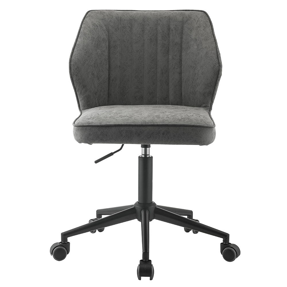 Pakuna - Office Chair - Vintage Gray Synthetic Leather & Black - Urban Living Furniture (Los Angeles, CA)