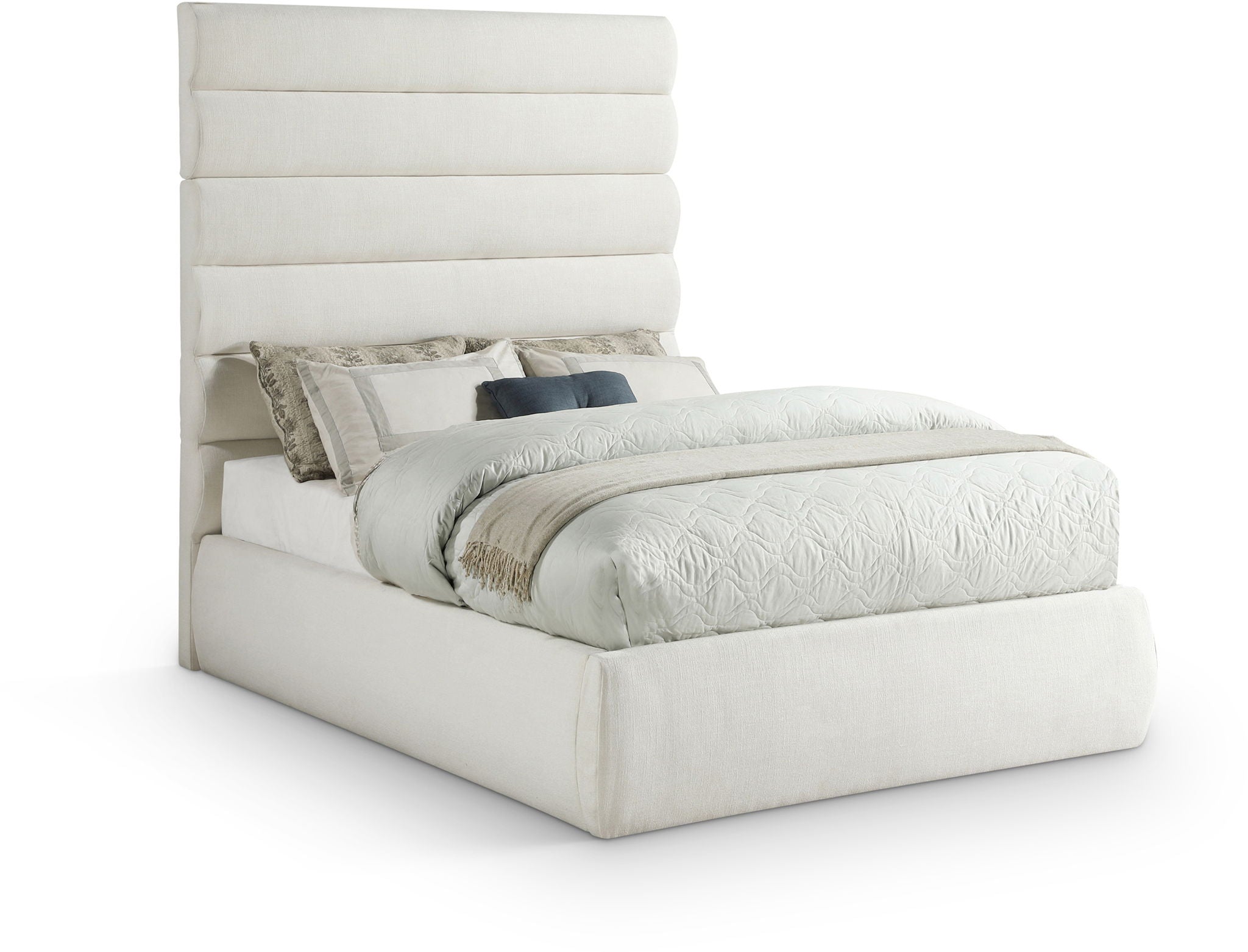 Adam - Linen Fabric Bed With 70.5" Headboard - Urban Living Furniture (Los Angeles, CA)