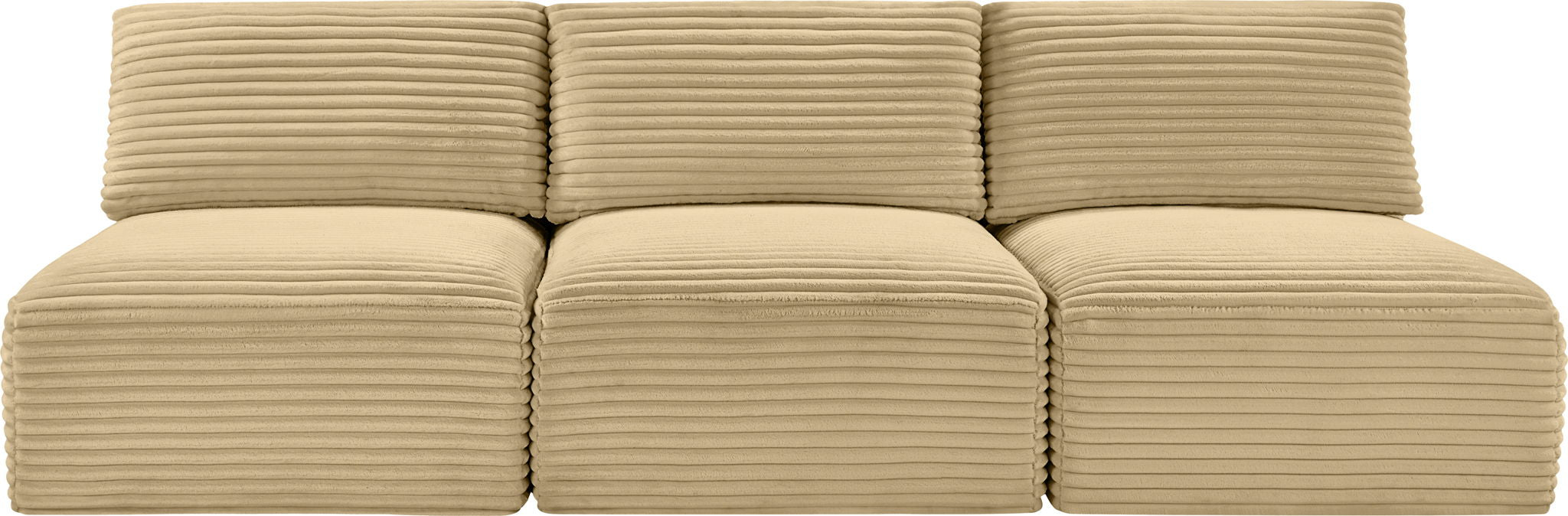 Shaggy - 3 Seat Modular Armless Sofa