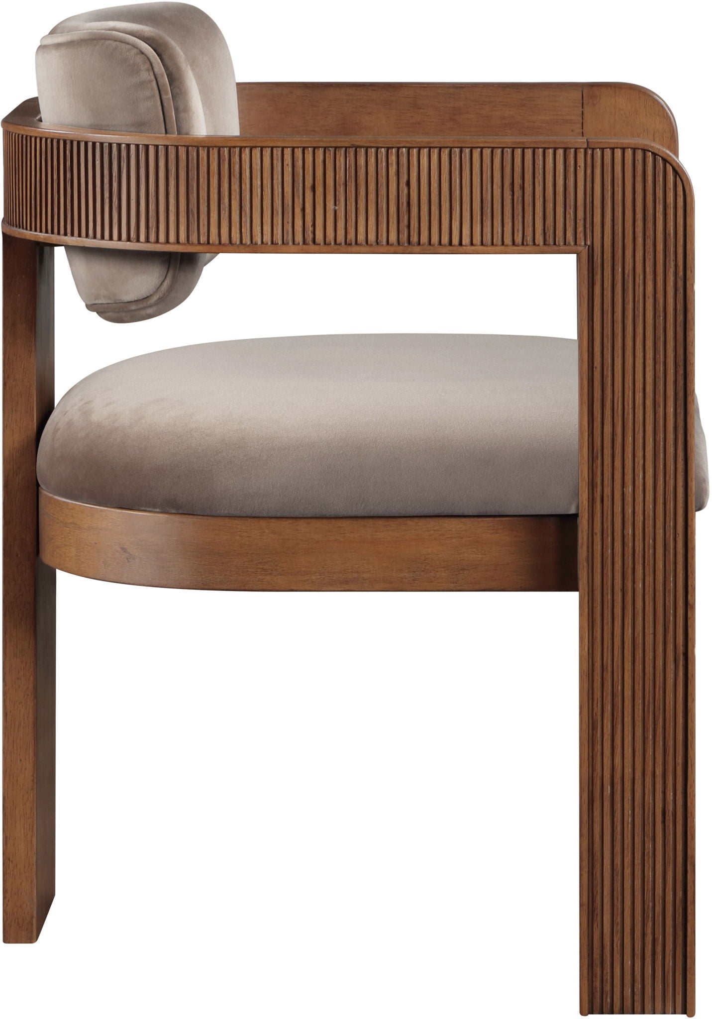 Sacha - Velvet Dining Chair With Brown Base (Set of 2) - Urban Living Furniture (Los Angeles, CA)