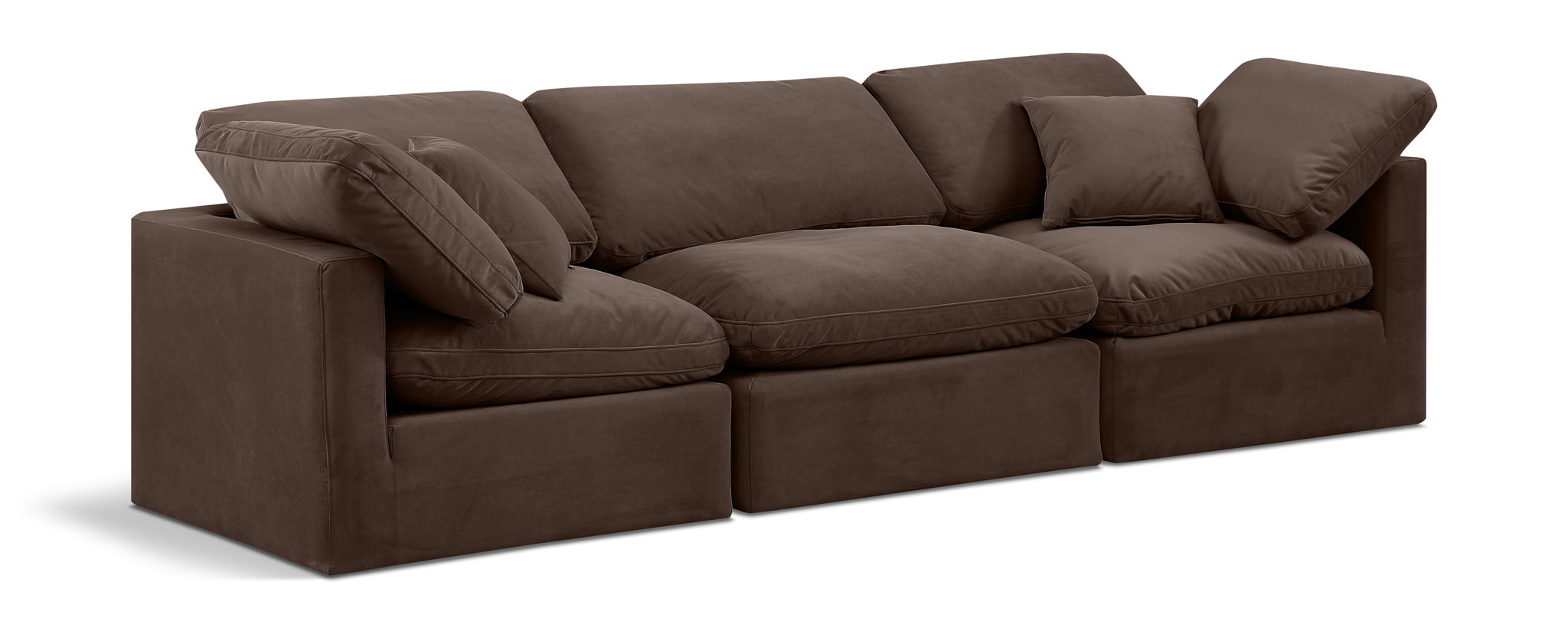 Indulge - Velvet 3 Seat Modular Sofa - Urban Living Furniture (Los Angeles, CA)