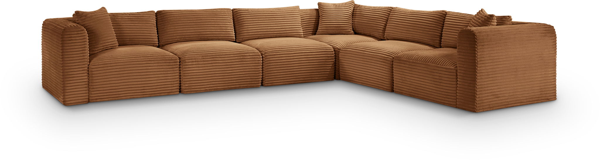 Shaggy - Fabric 6 Piece Modular Corner Sectional - Urban Living Furniture (Los Angeles, CA)