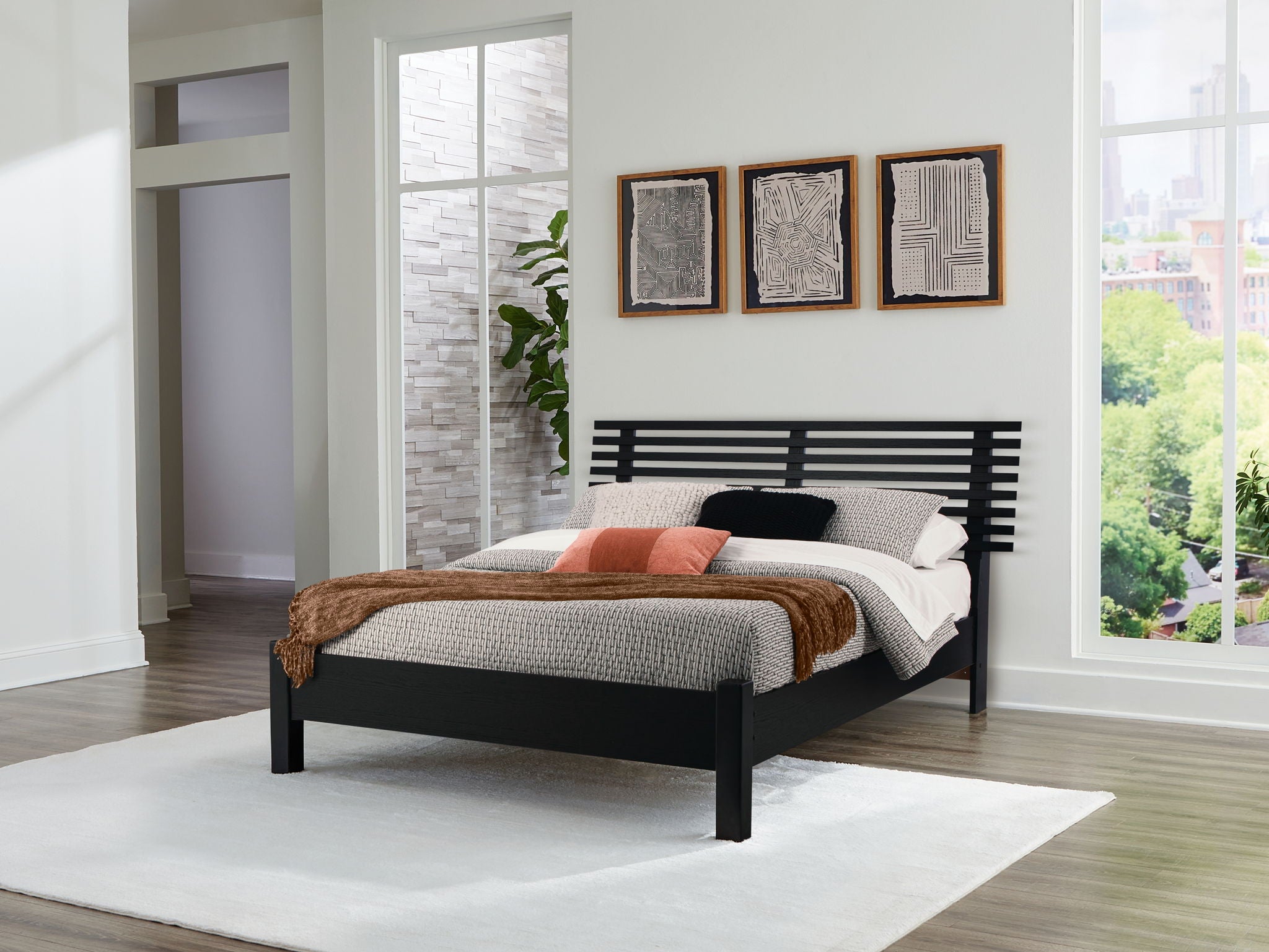 Danziar - Slat Panel Bed With Low Footboard - Urban Living Furniture (Los Angeles, CA)