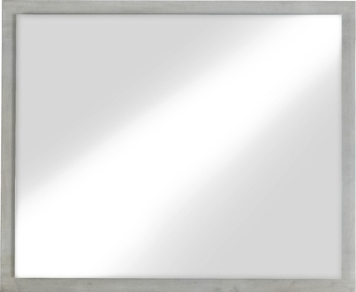 Destination - Floating Glass Mirror - Cotton Gray
