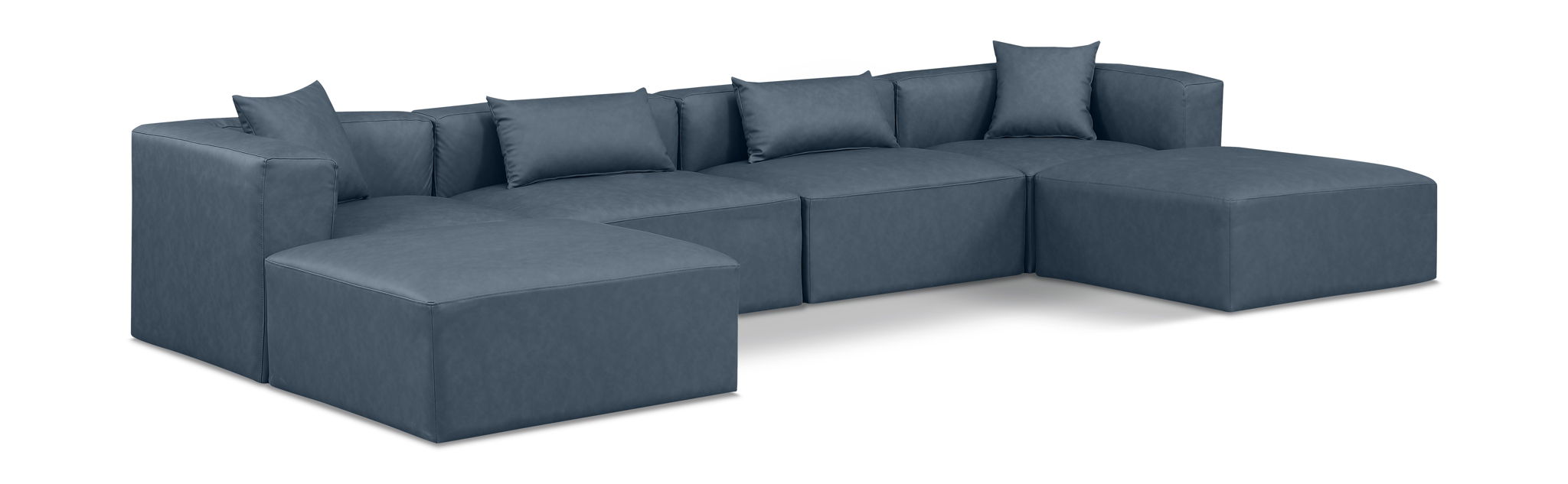 Cube - 6 Piece Modular Double Chaise Sectional - Urban Living Furniture (Los Angeles, CA)