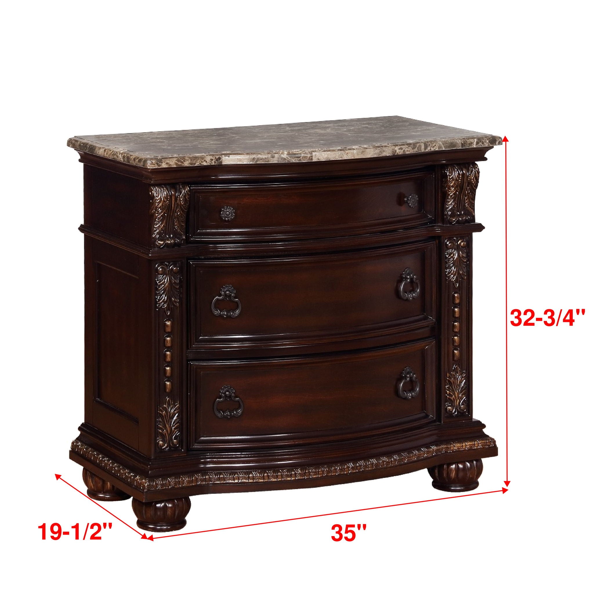 Stanley - Nightstand - Cherry - Urban Living Furniture (Los Angeles, CA)