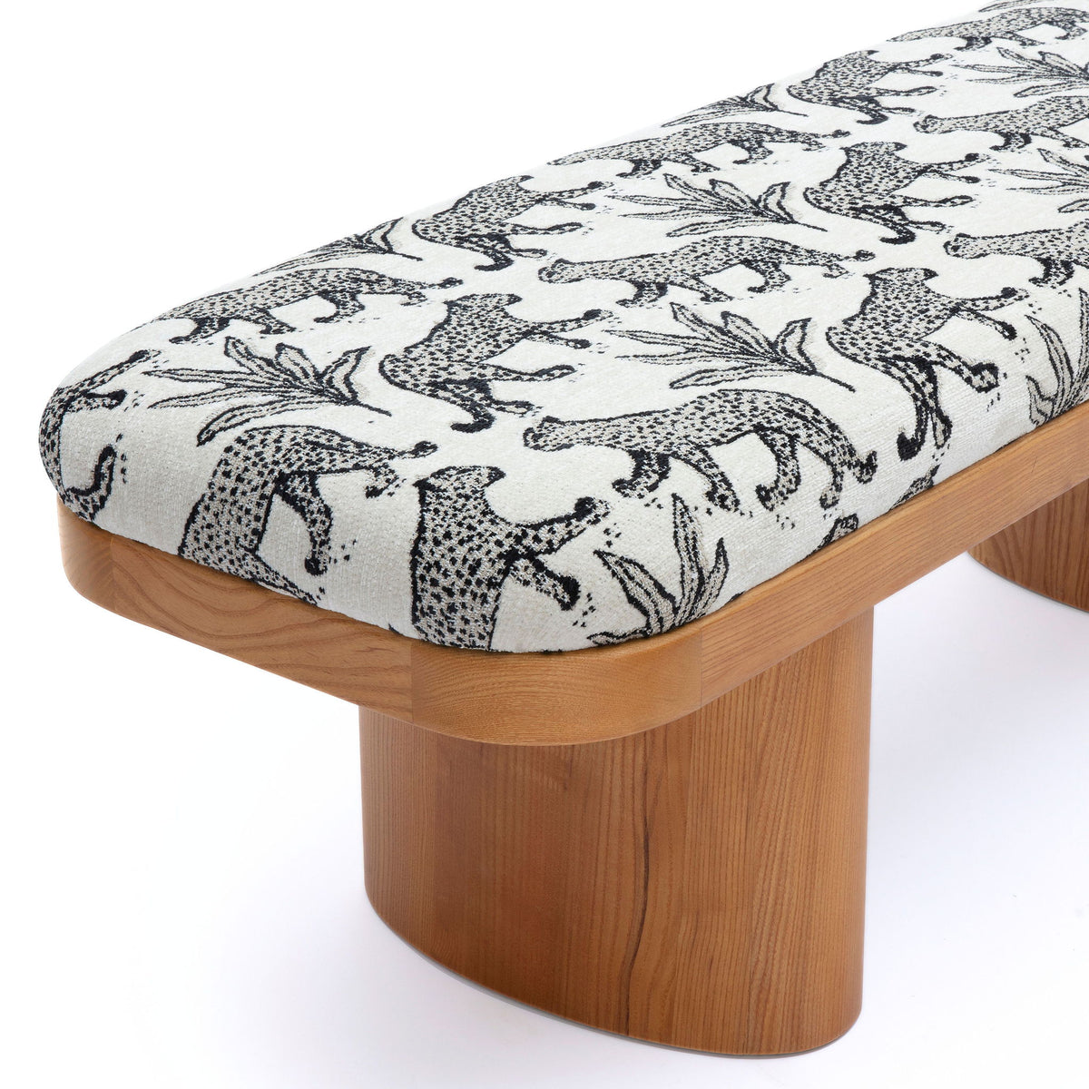 Ollie - Leopard Jacquard Bench