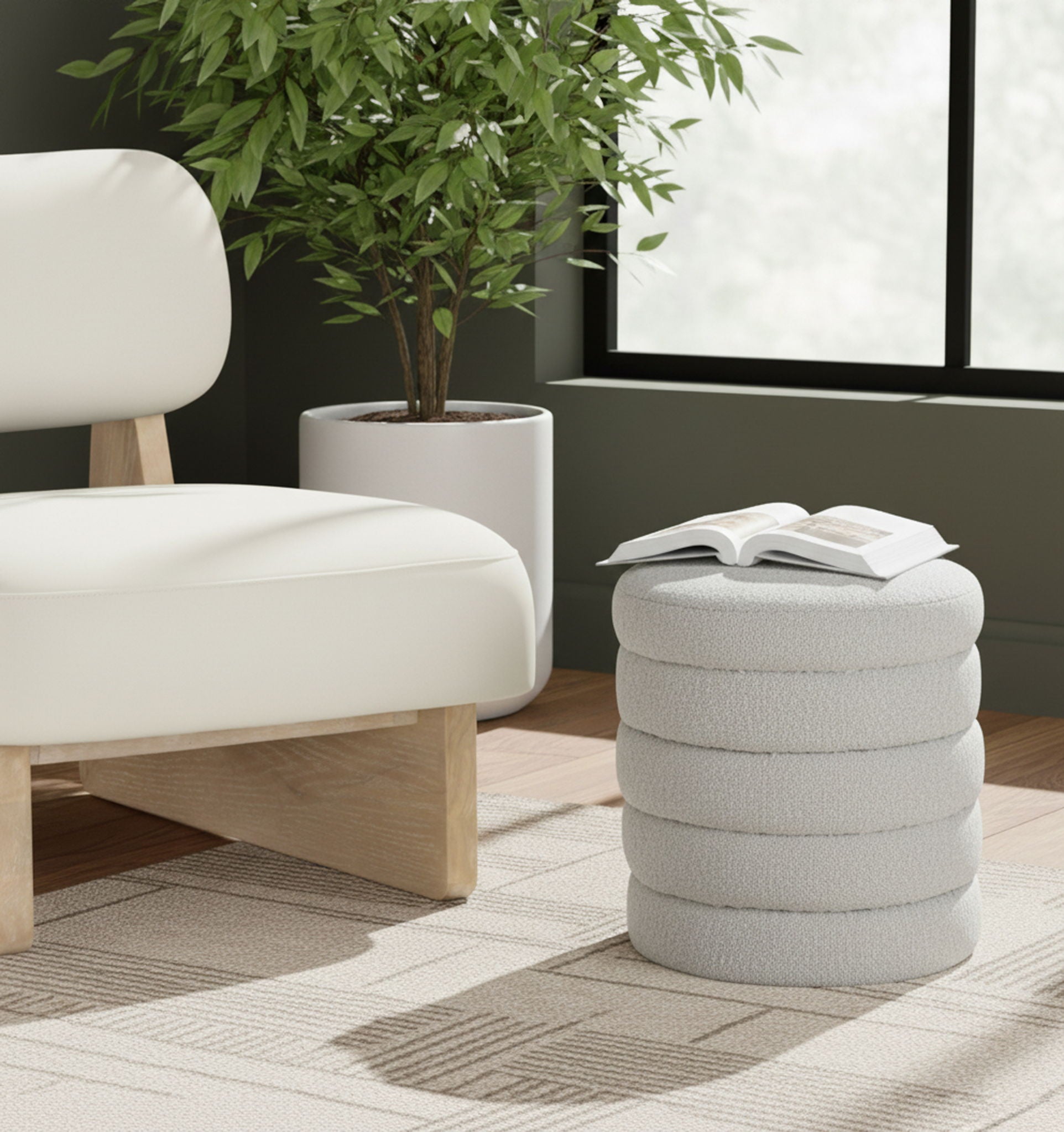 Aphia - Ottoman, Stool - Urban Living Furniture (Los Angeles, CA)