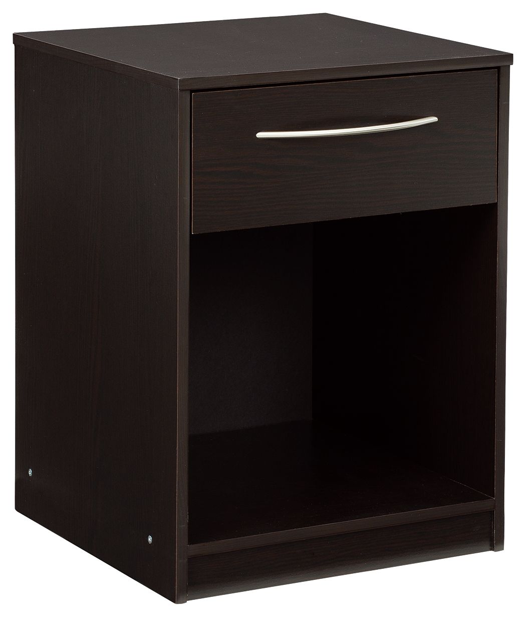 Finch - Black - One Drawer Night Stand - Urban Living Furniture (Los Angeles, CA)