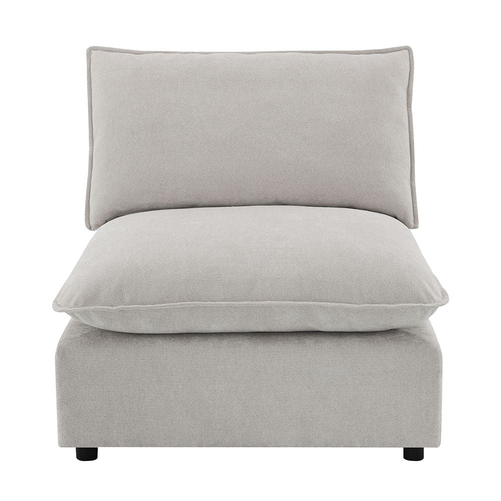 Marisa - Modular Armless Chair - Beige Boucle - Urban Living Furniture (Los Angeles, CA)