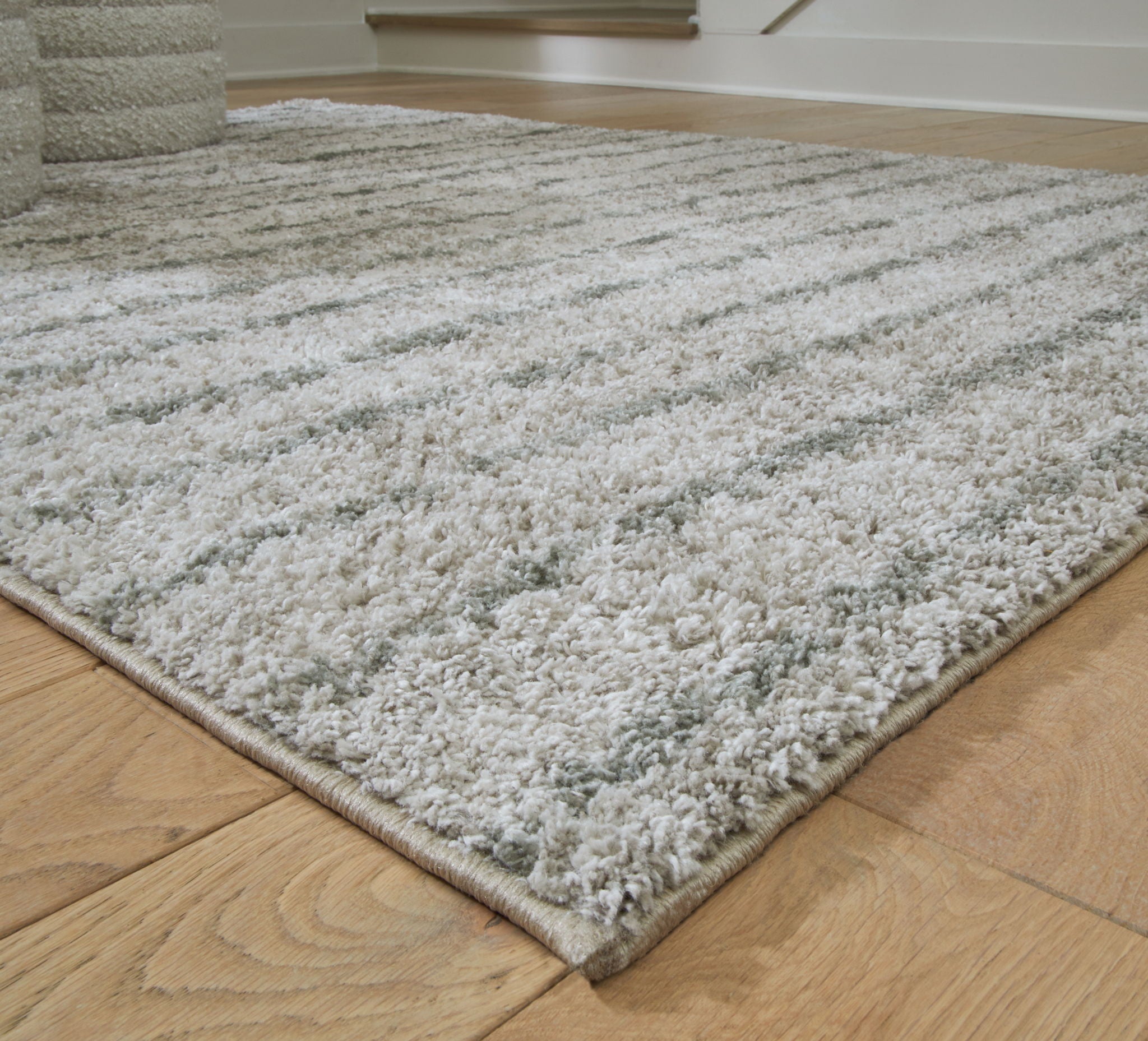 Laddway - 5' x 7' Rug - Cream / Green - Urban Living Furniture (Los Angeles, CA)