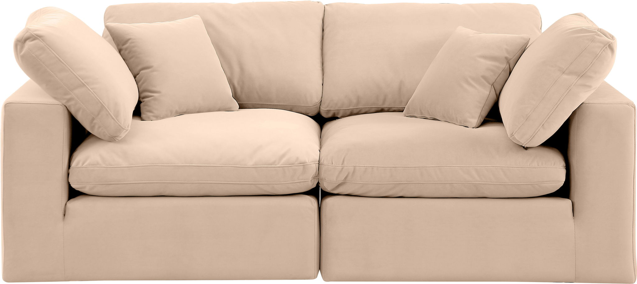 Comfy - Velvet Modular Sofa 2 Seats - Urban Living Furniture (Los Angeles, CA)