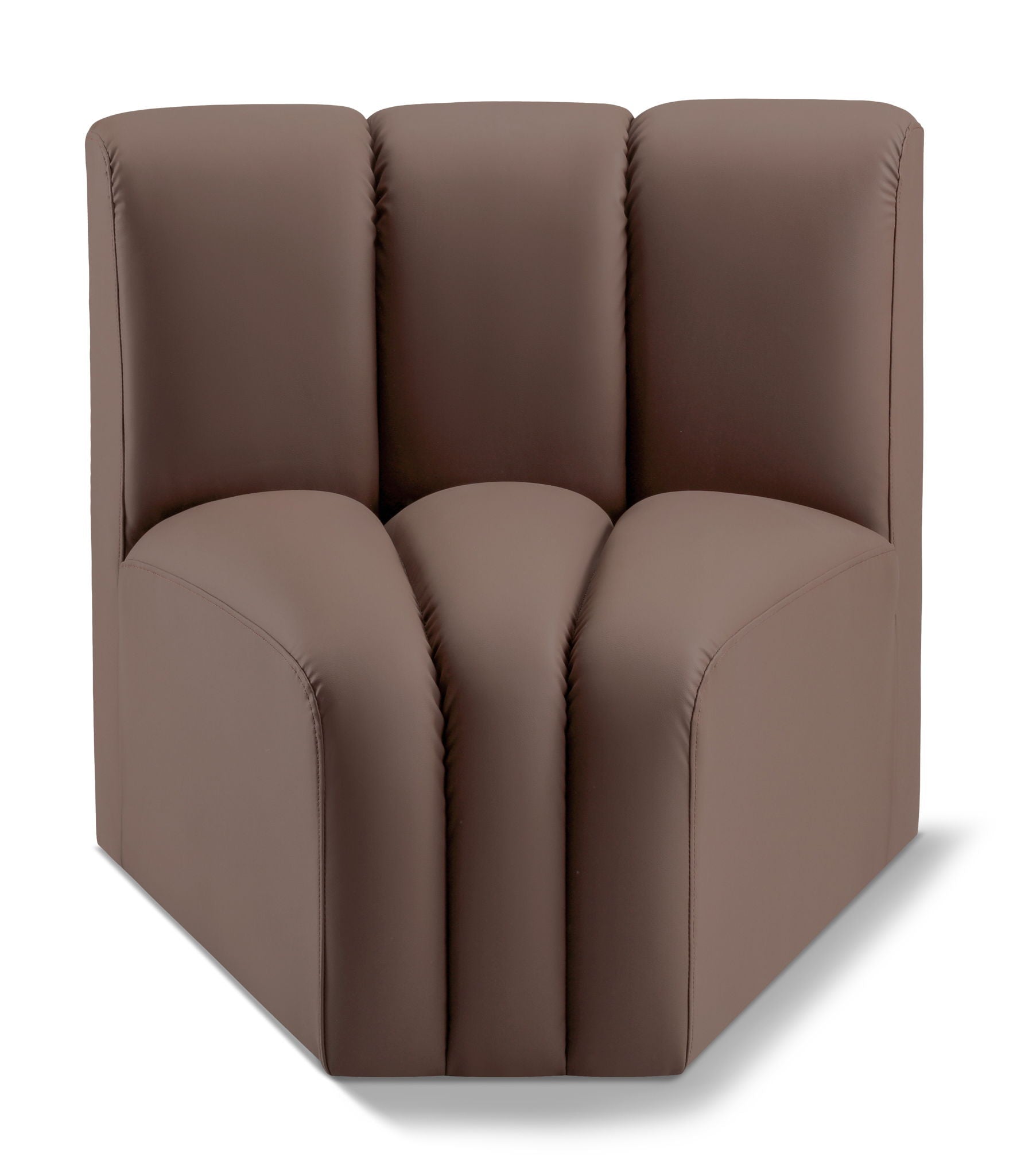Arc - Faux Leather Curved Corner Chair - Urban Living Furniture (Los Angeles, CA)