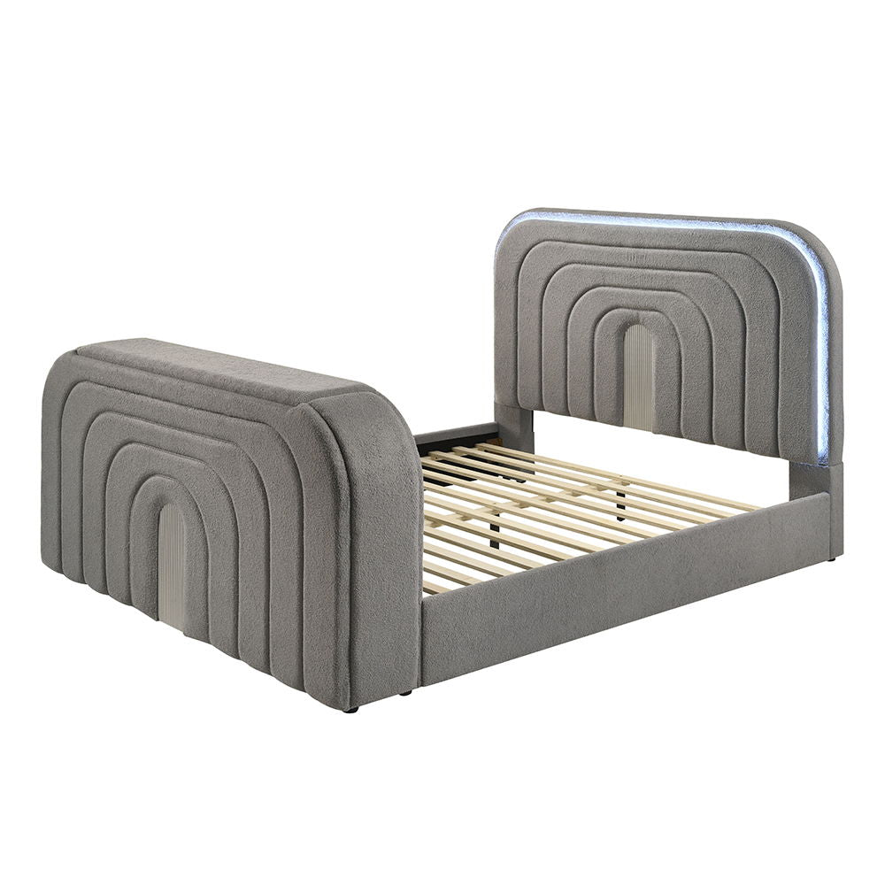 Shelyn - Bed With Led, TV Stand, Fireplace & Bluetooth - Urban Living Furniture (Los Angeles, CA)