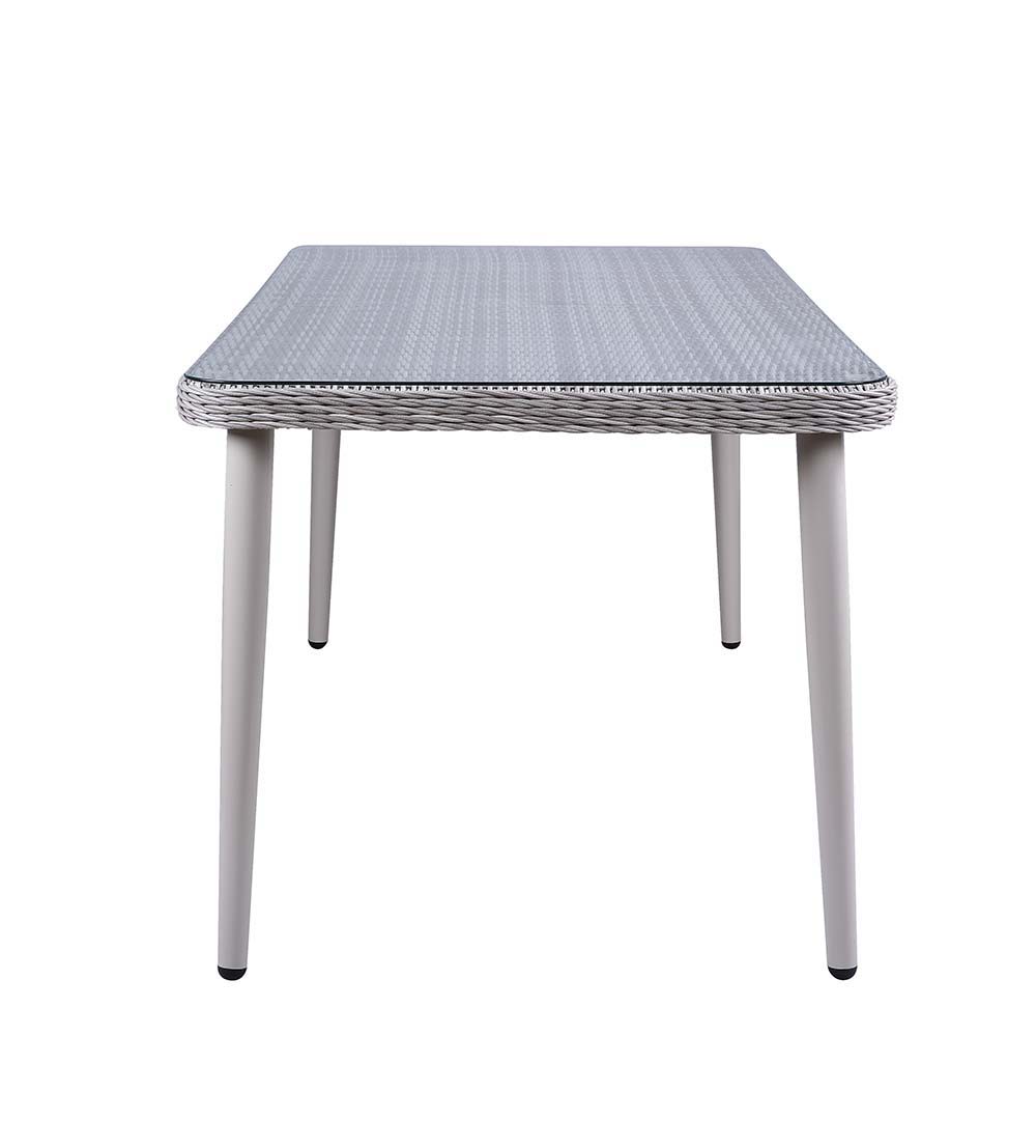 Jenneva - 7 Piece Patio Dining Set - Night Green Fabric & Gray - Urban Living Furniture (Los Angeles, CA)