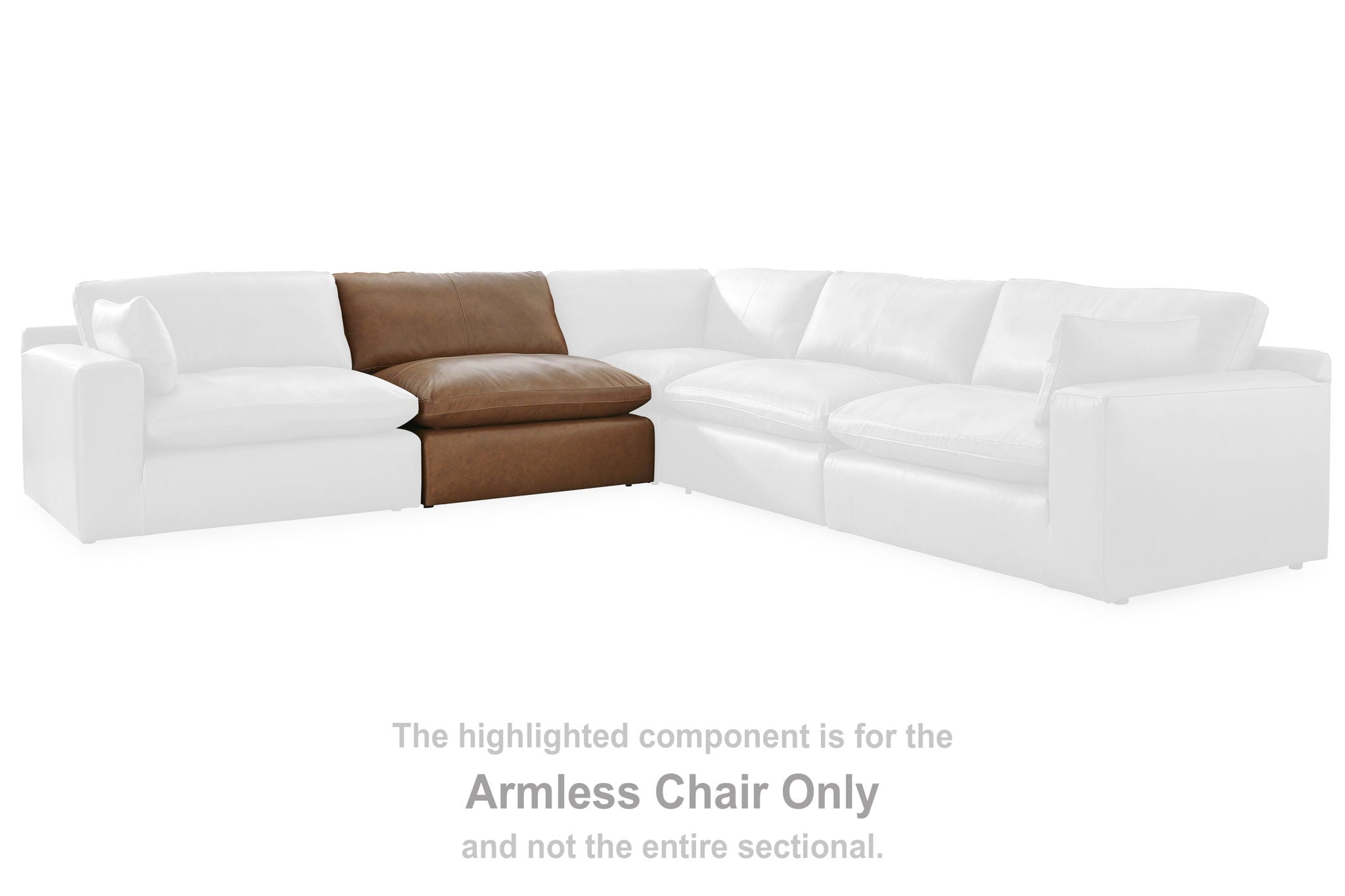 Emilia - Caramel - Armless Chair - Urban Living Furniture (Los Angeles, CA)