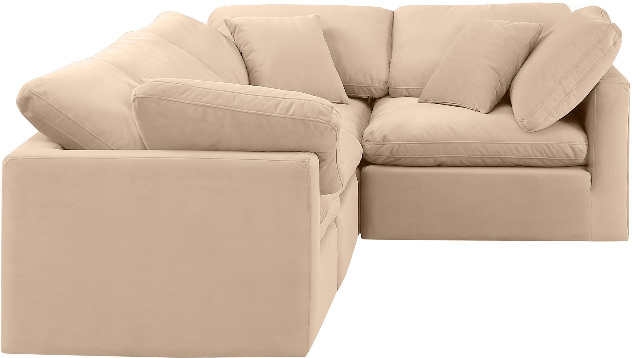 Indulge - Velvet 4 Piece Modular Corner Sectional - Urban Living Furniture (Los Angeles, CA)