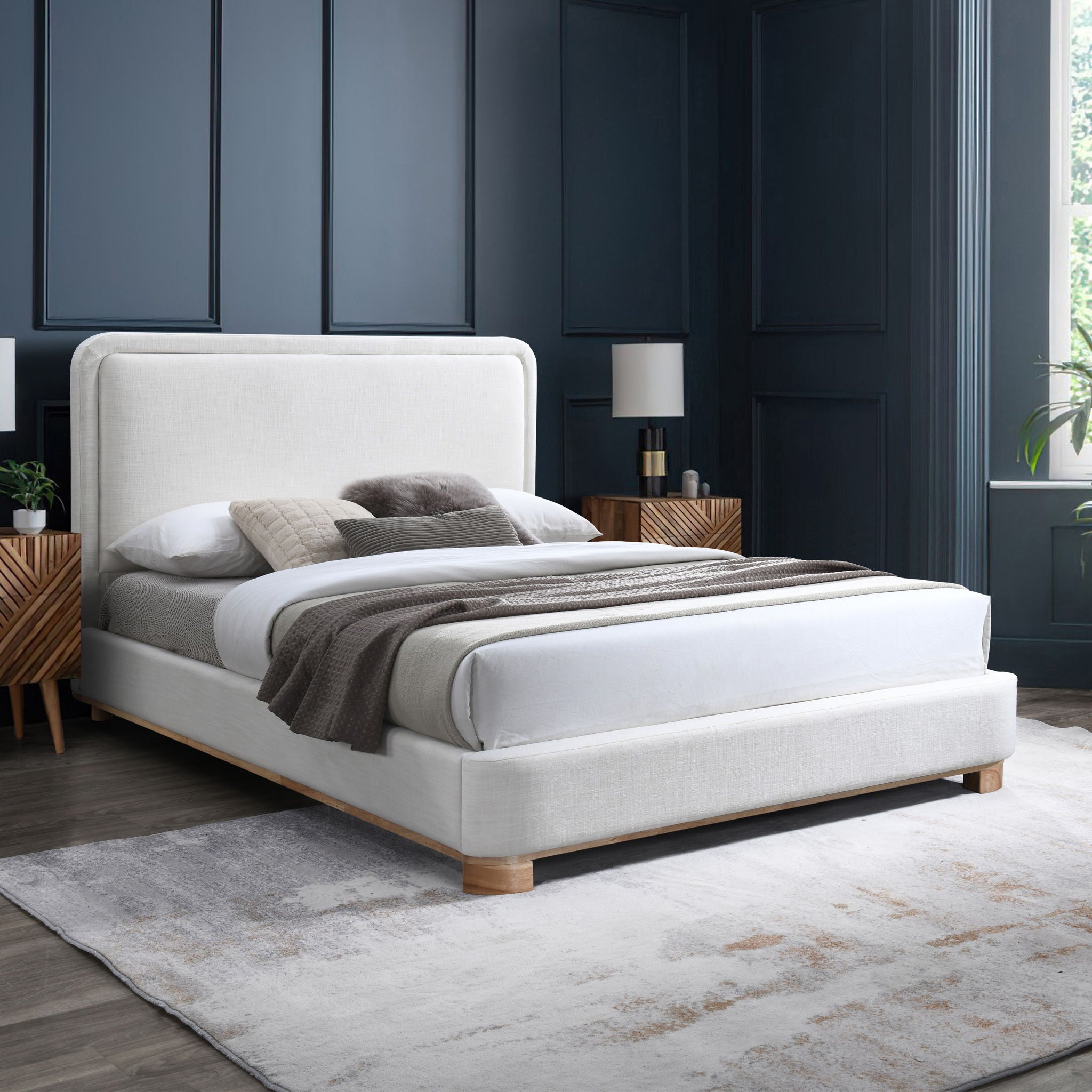 Nolita - Bed With Natural Base - Urban Living Furniture (Los Angeles, CA)