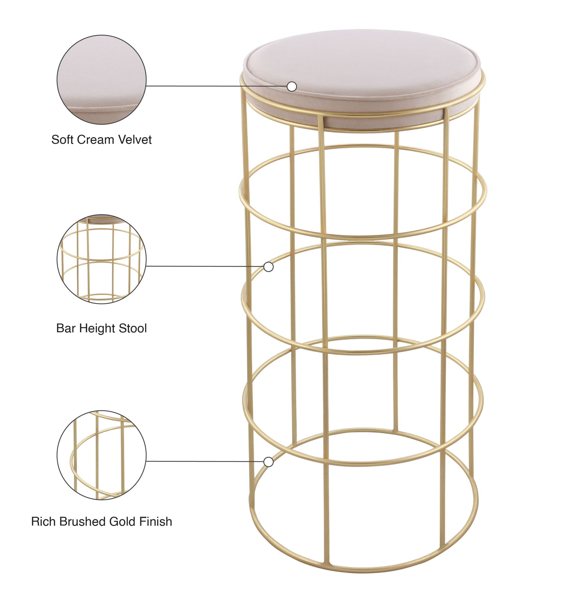 Rebar - Bar Stool - Urban Living Furniture (Los Angeles, CA)