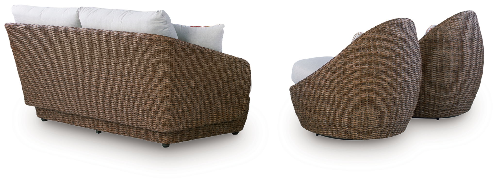 Double Point - Loveseat, Swivel Chairs Set (Set of 3) - Beige - Urban Living Furniture (Los Angeles, CA)