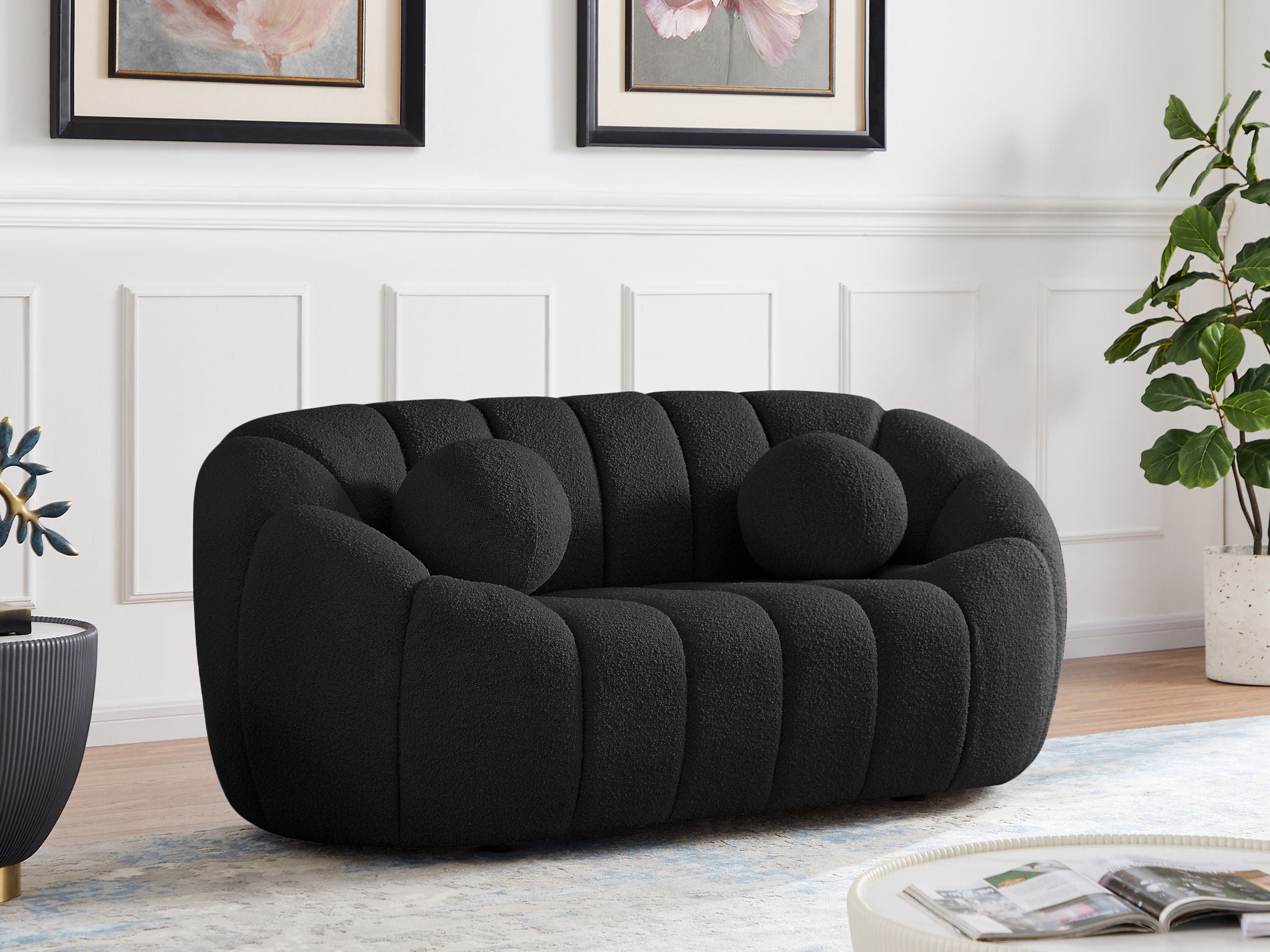 Elijah - Boucle Fabric Loveseat - Urban Living Furniture (Los Angeles, CA)