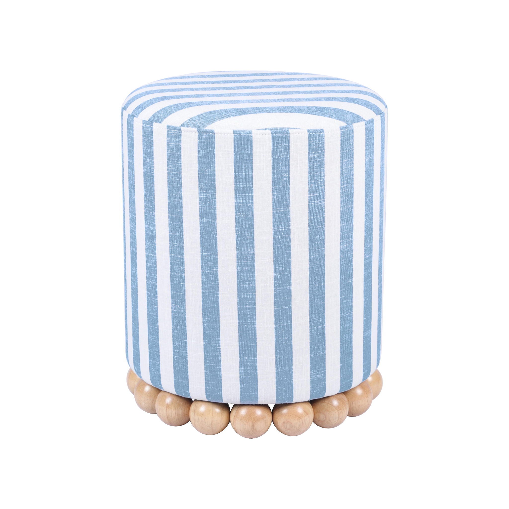 Dex - Striped Linen Ottoman - Urban Living Furniture (Los Angeles, CA)