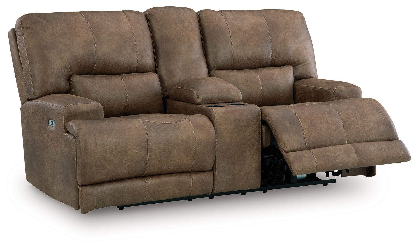 Beckley Place - Earth - Power Reclining Loveseat With Console / Adjustable Headrest - Urban Living Furniture (Los Angeles, CA)