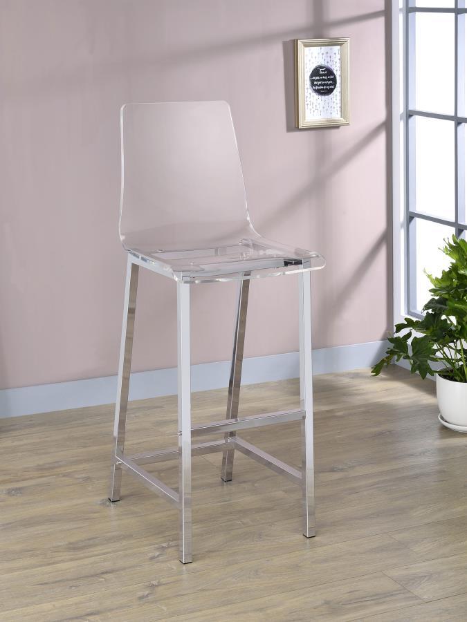 Juelia - Chrome Stools (Set of 2) - Urban Living Furniture (Los Angeles, CA)