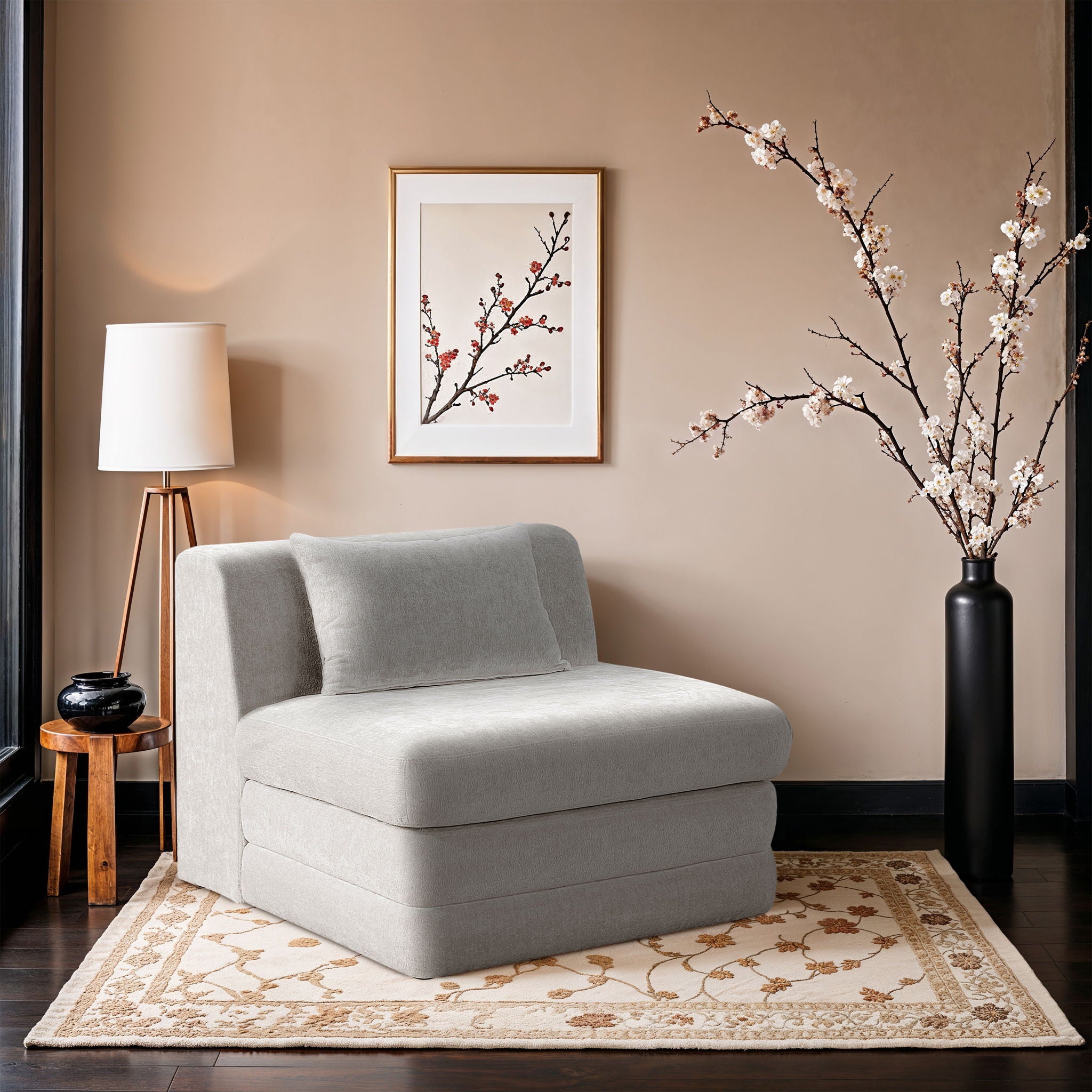Stellar - Chenille Fabric Upholstered Modular Armless Chair - Urban Living Furniture (Los Angeles, CA)