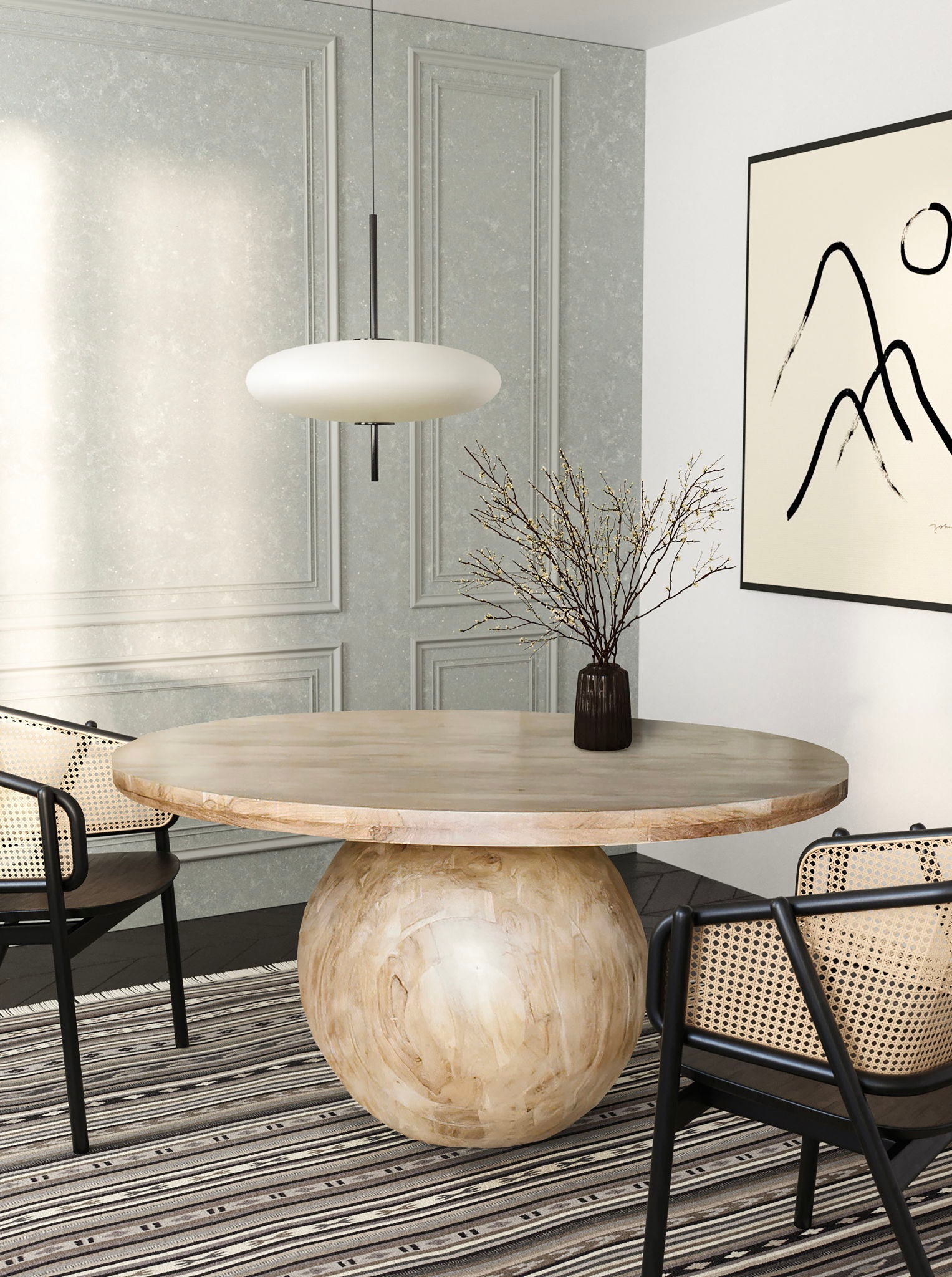 Halton - Dining Table - Acacia Wood - Urban Living Furniture (Los Angeles, CA)