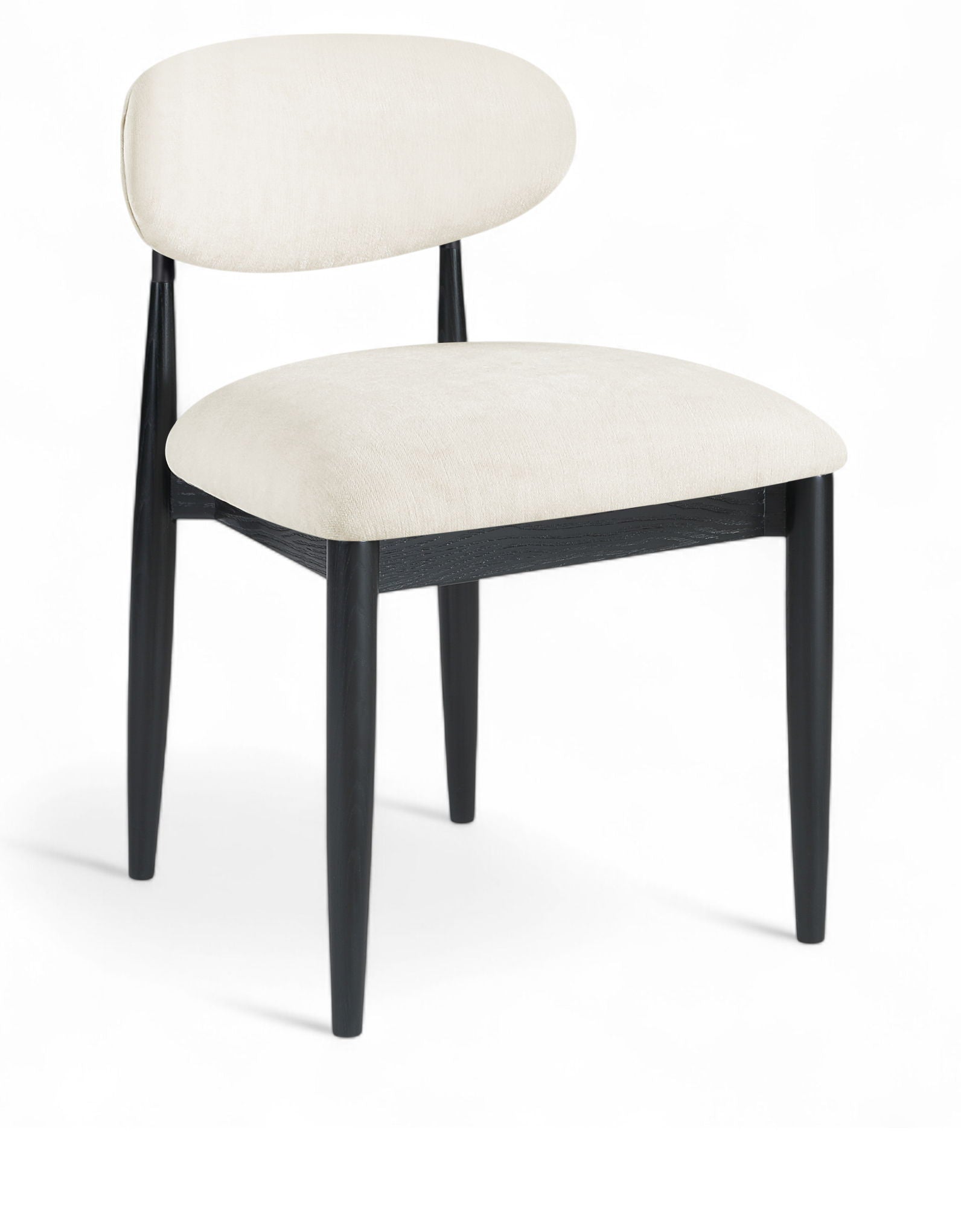 Riccio - Fabric Dining Side Chair (Set of 2) - Black Frame - Urban Living Furniture (Los Angeles, CA)
