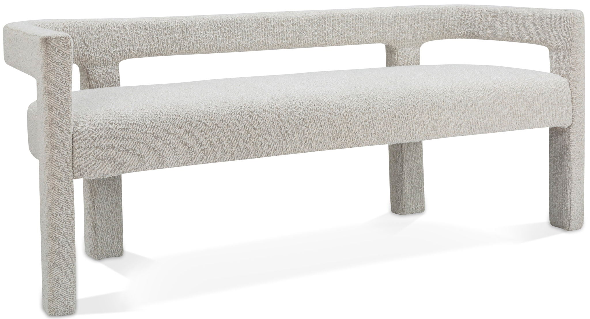 Athena - Boucle Fabric Bench - Urban Living Furniture (Los Angeles, CA)