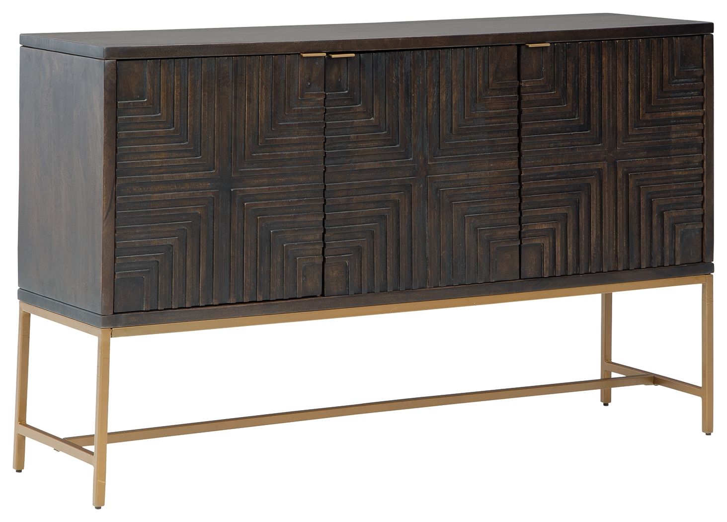 Elinmore - Brown / Gold Finish - Accent Cabinet - Urban Living Furniture (Los Angeles, CA)