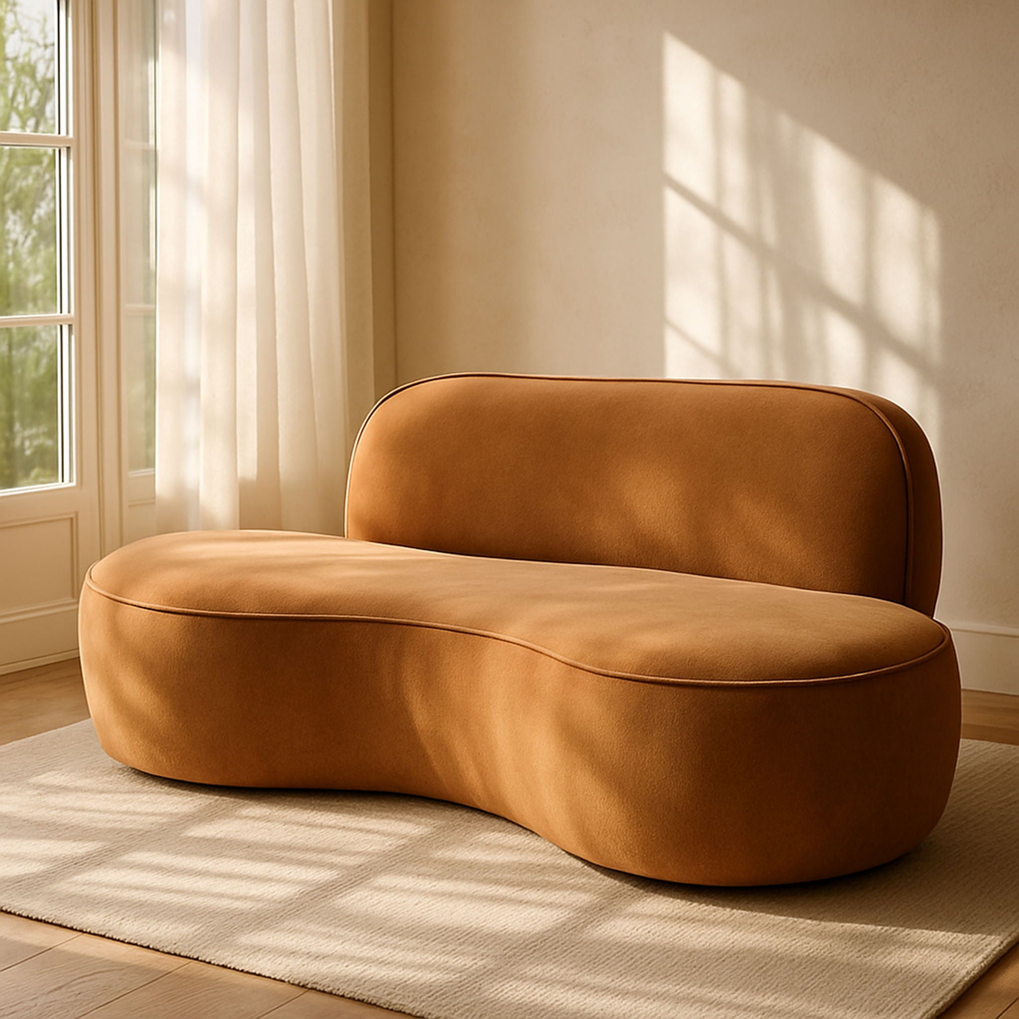 Swerve - Velvet 77" Upholstered Loveseat - Urban Living Furniture (Los Angeles, CA)