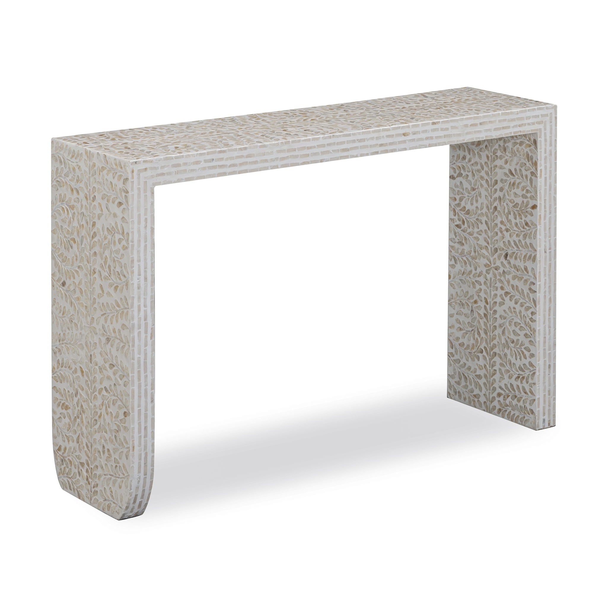 Cyprus - Capiz Shell Console Table - Cream - Urban Living Furniture (Los Angeles, CA)
