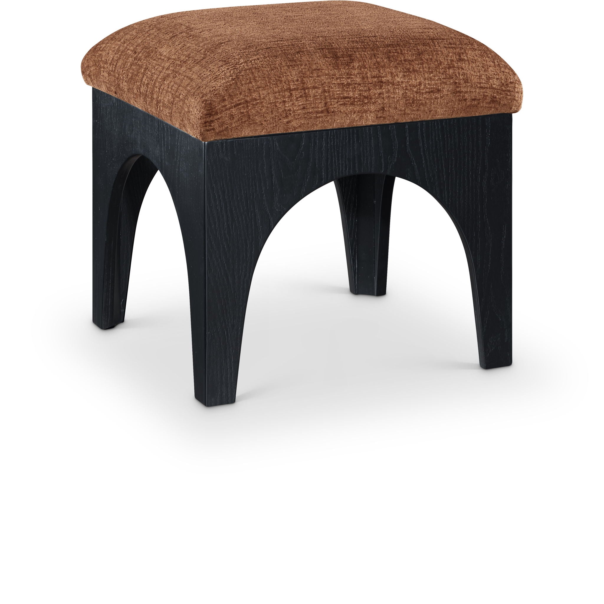 Lawson - Chenille Fabric Ottoman - Black Base - Urban Living Furniture (Los Angeles, CA)