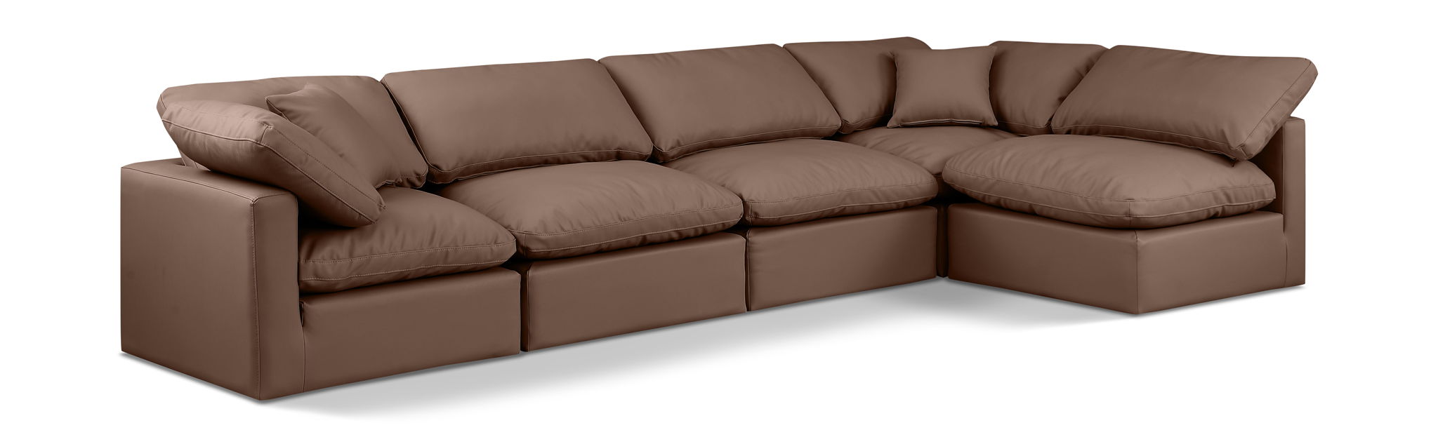 Indulge - Faux Leather 5 Piece Modular Sectional - Urban Living Furniture (Los Angeles, CA)